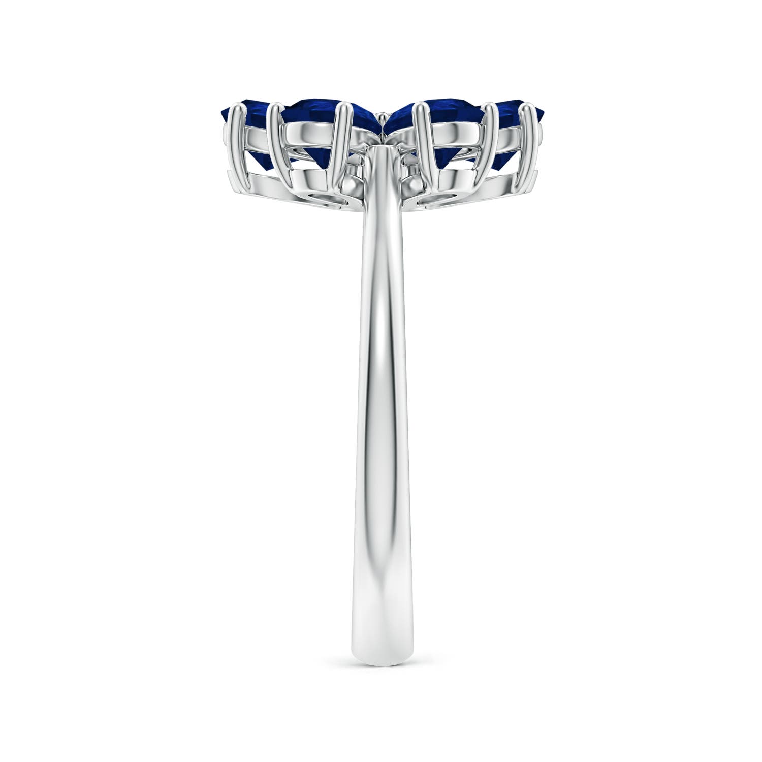 AA - Blue Sapphire / 2.44 CT / 14 KT White Gold