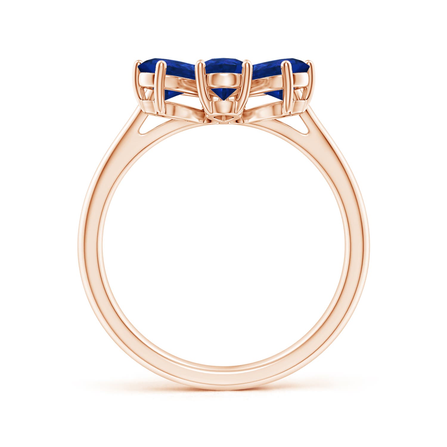 AAA - Blue Sapphire / 2.44 CT / 14 KT Rose Gold