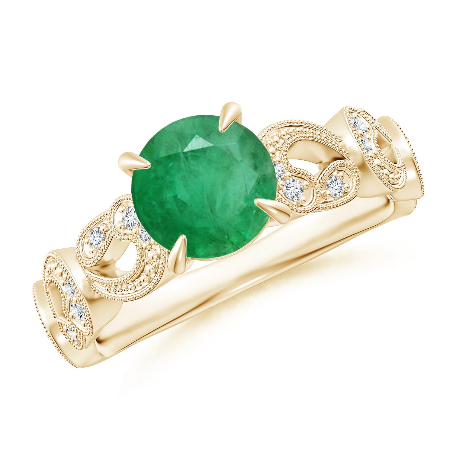 A - Emerald / 1.31 CT / 14 KT Yellow Gold