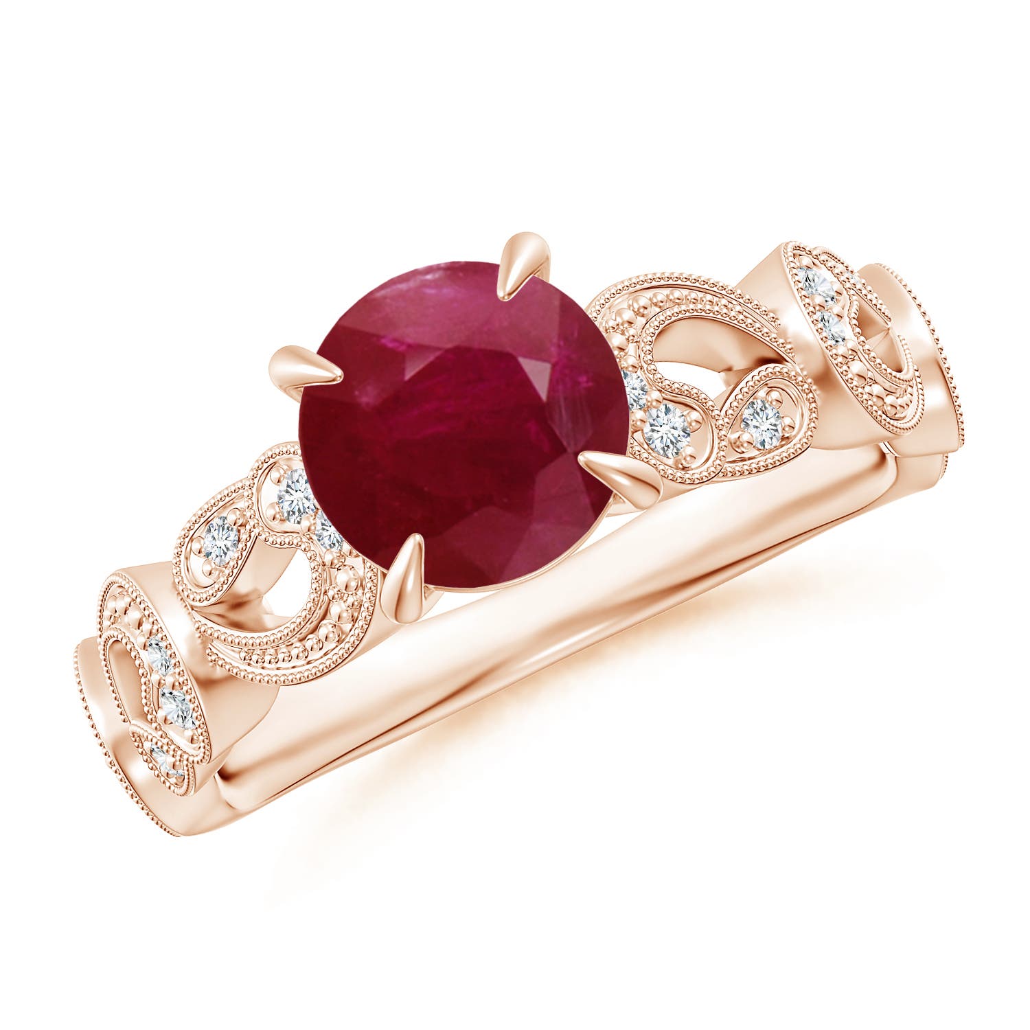 A - Ruby / 1.51 CT / 14 KT Rose Gold