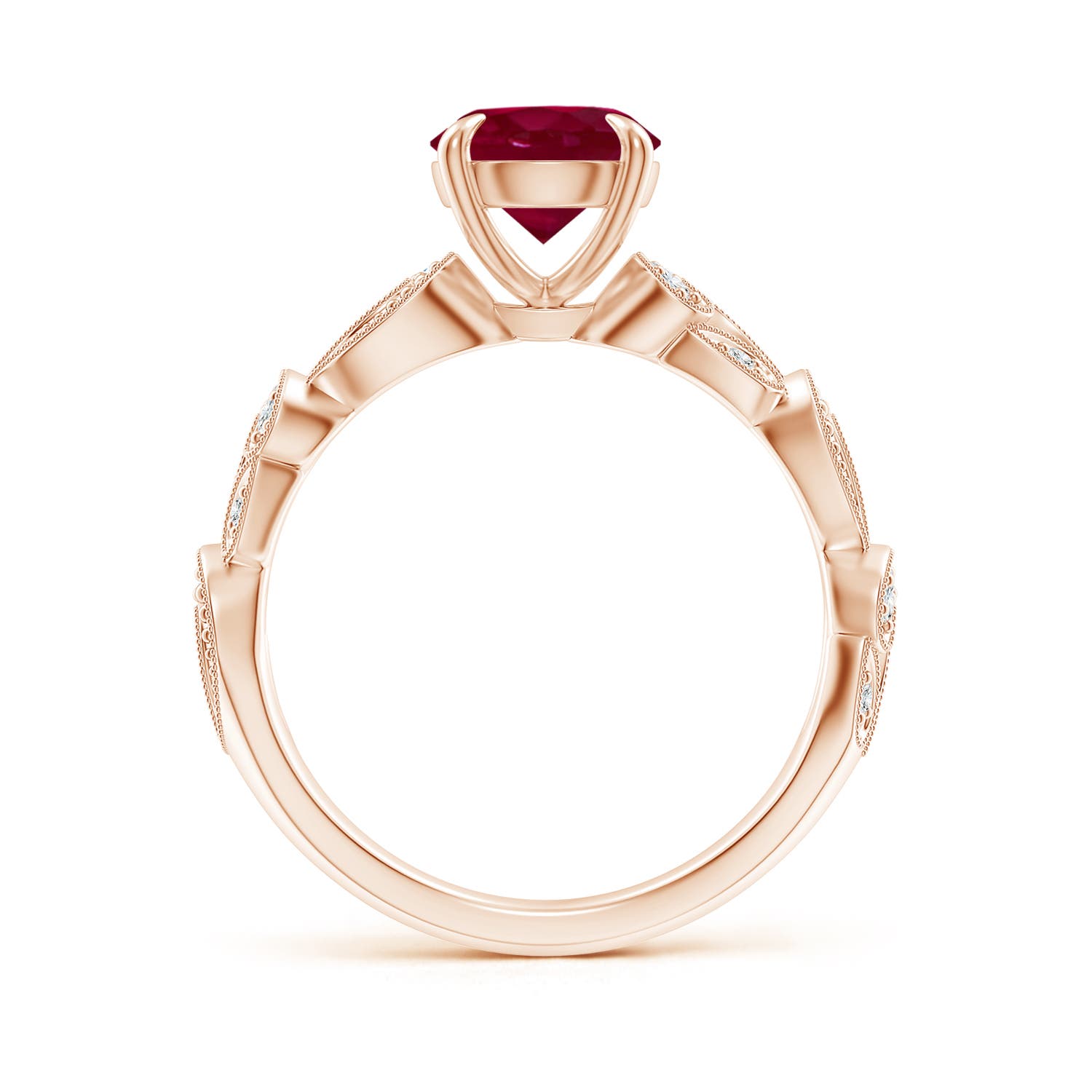 A - Ruby / 1.51 CT / 14 KT Rose Gold