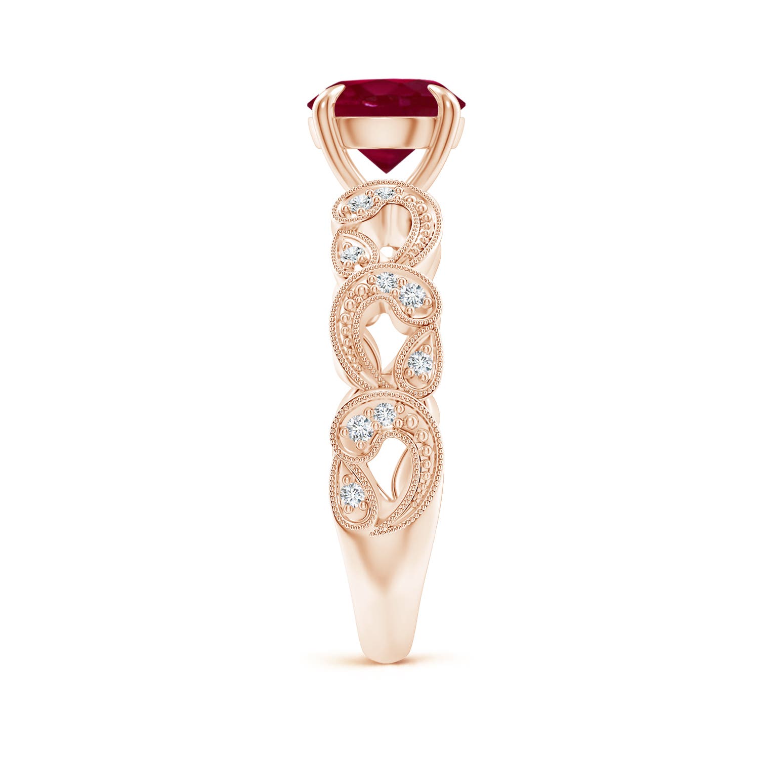 A - Ruby / 1.51 CT / 14 KT Rose Gold