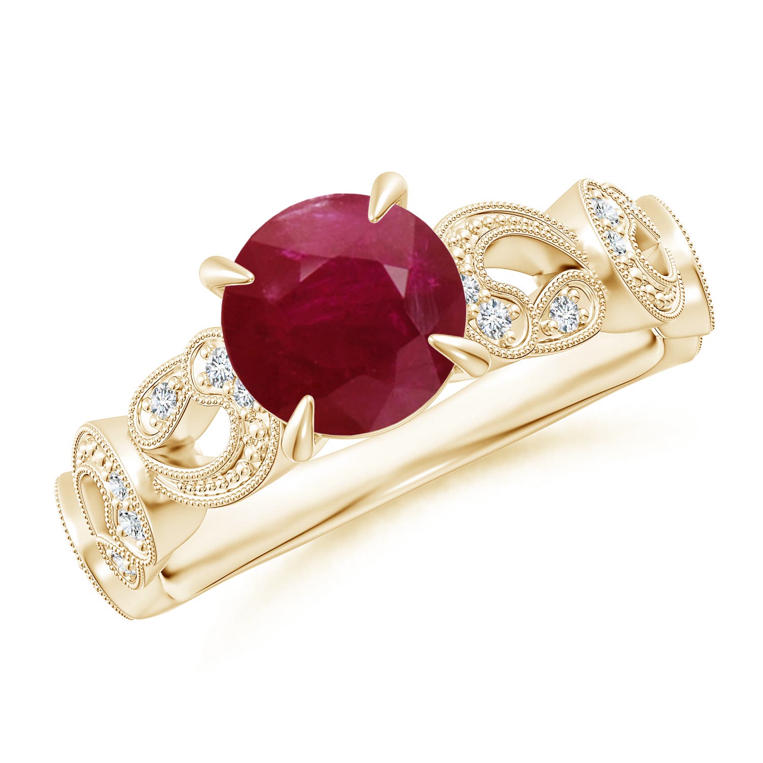 A - Ruby / 1.51 CT / 14 KT Yellow Gold