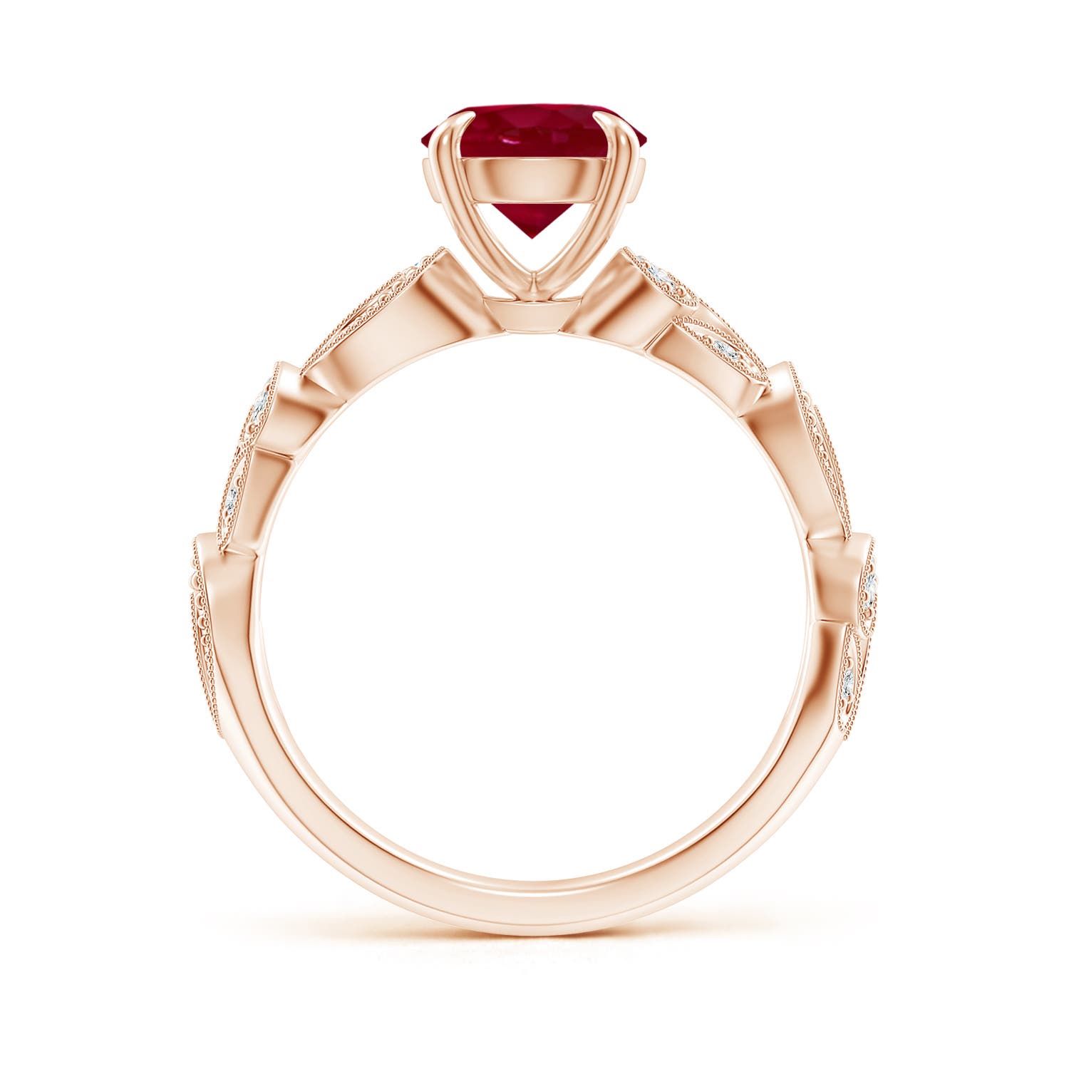 AA - Ruby / 1.51 CT / 14 KT Rose Gold