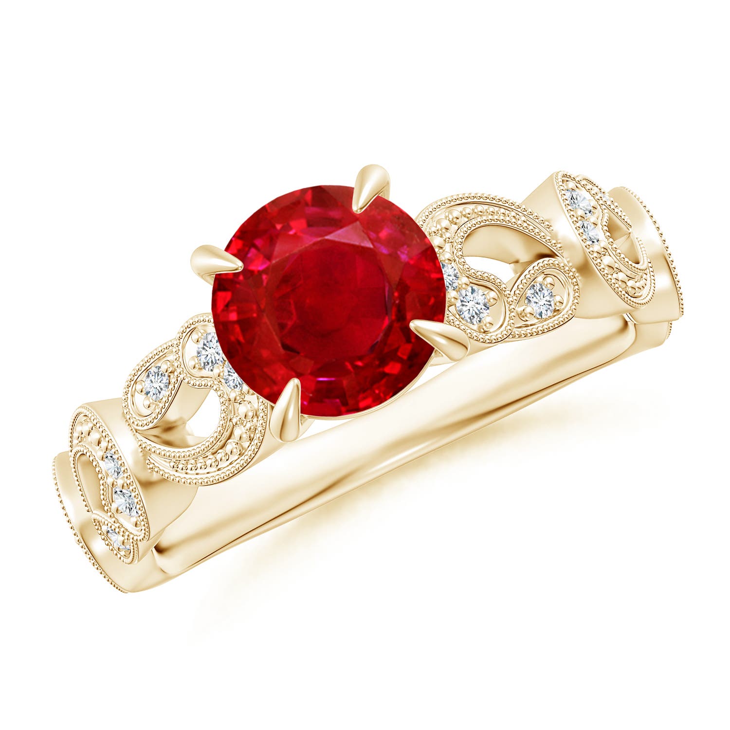 AAA - Ruby / 1.51 CT / 14 KT Yellow Gold