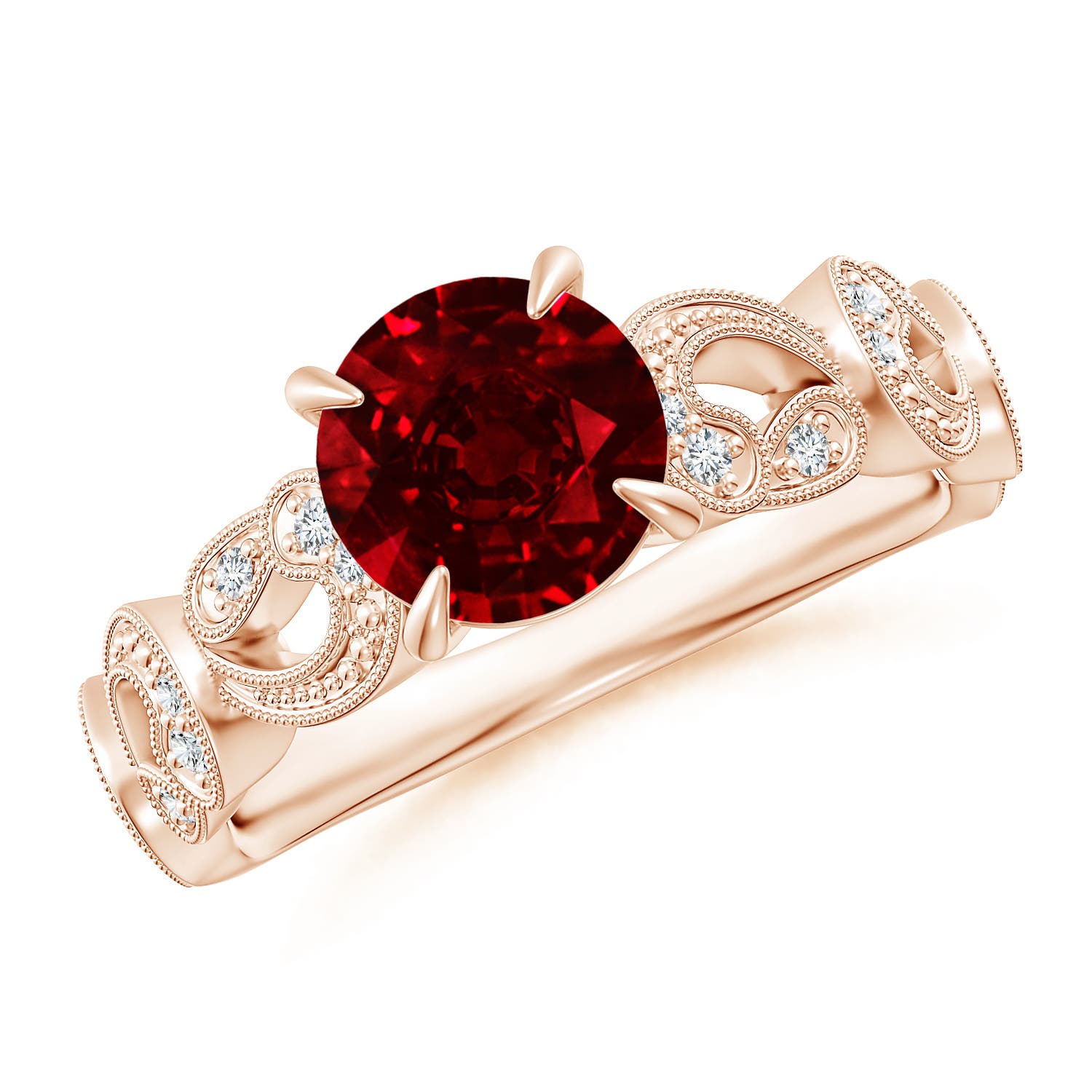 AAAA - Ruby / 1.51 CT / 14 KT Rose Gold