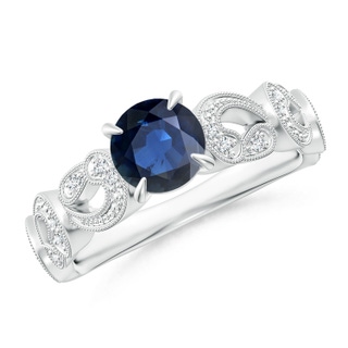 Round AA Blue Sapphire