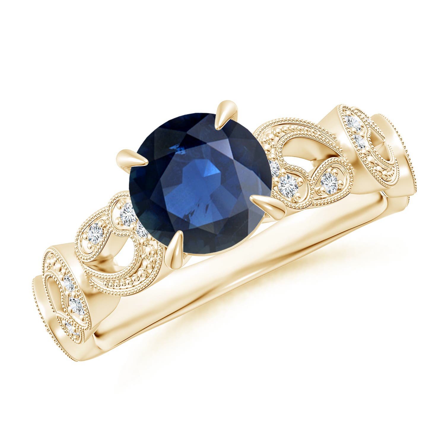 AA - Blue Sapphire / 1.71 CT / 14 KT Yellow Gold