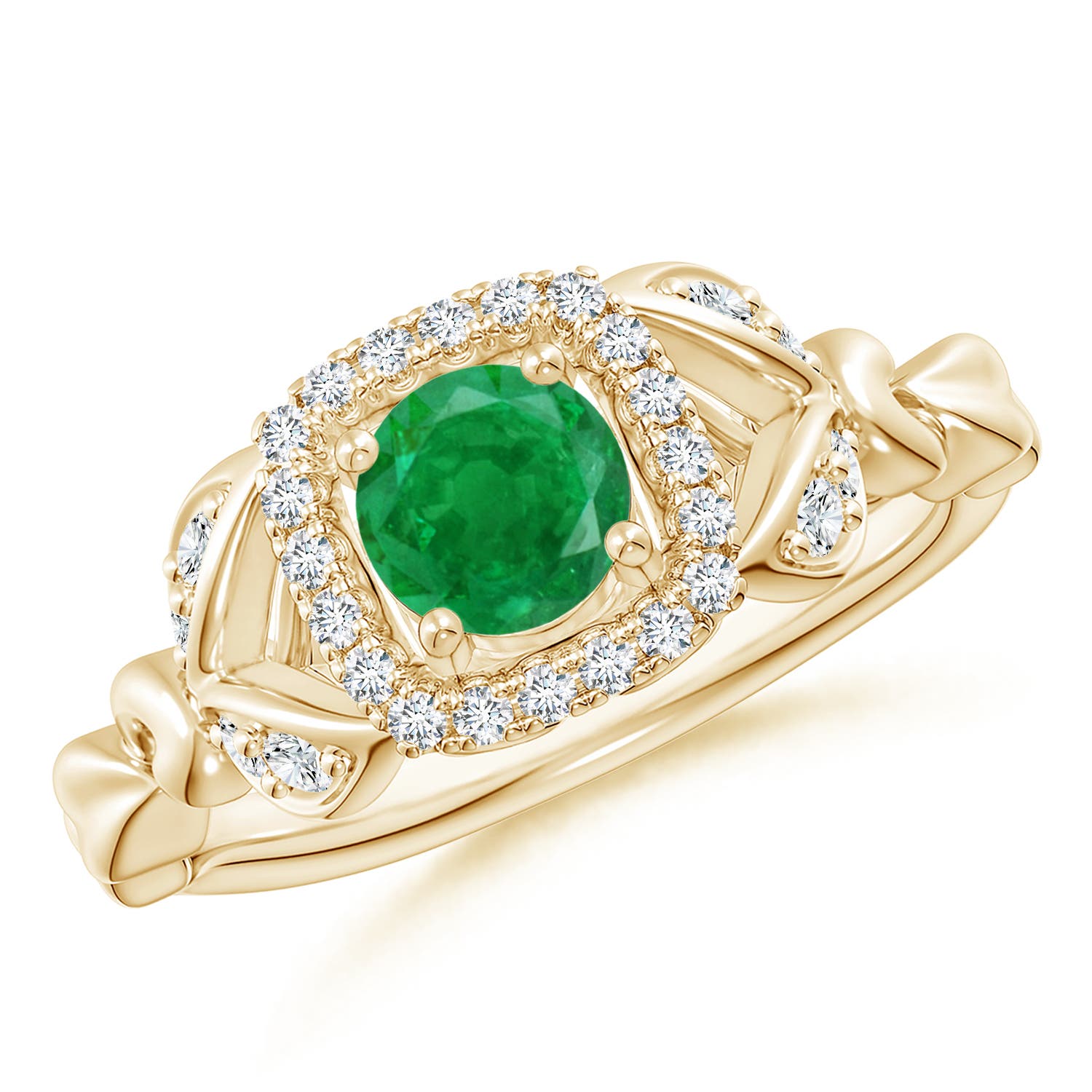 AA - Emerald / 0.68 CT / 14 KT Yellow Gold