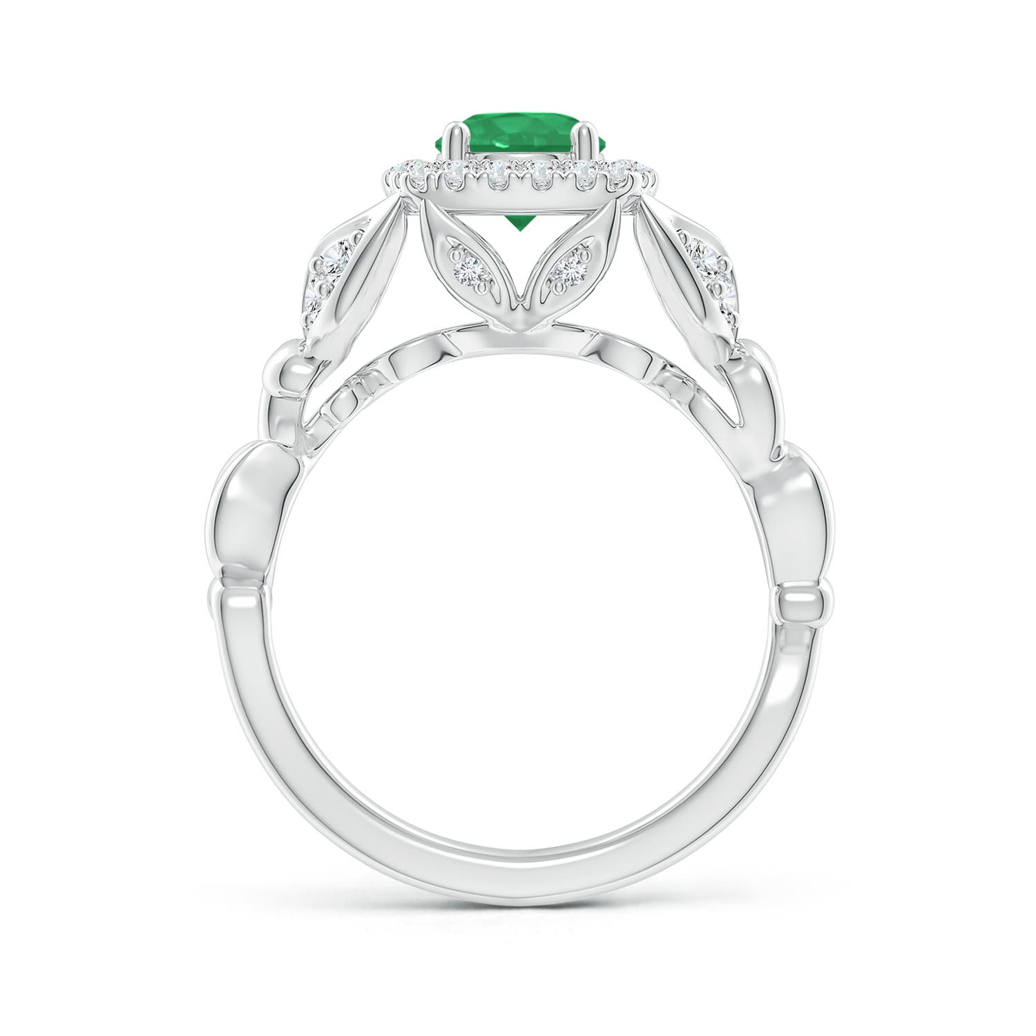 A - Emerald / 1.07 CT / 14 KT White Gold