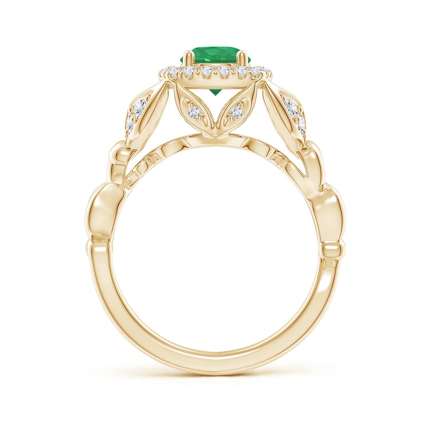 A - Emerald / 1.07 CT / 14 KT Yellow Gold