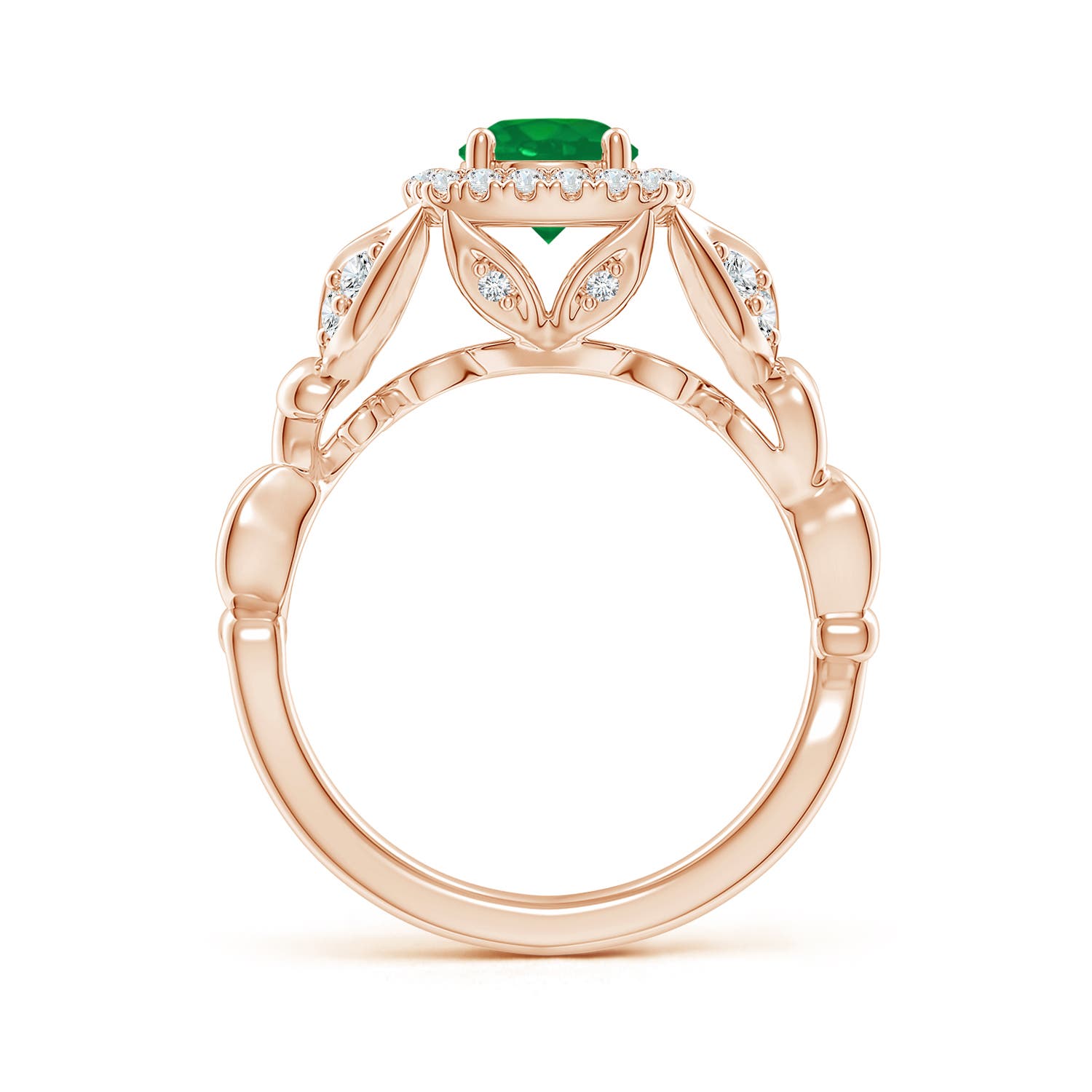 AA - Emerald / 1.07 CT / 14 KT Rose Gold