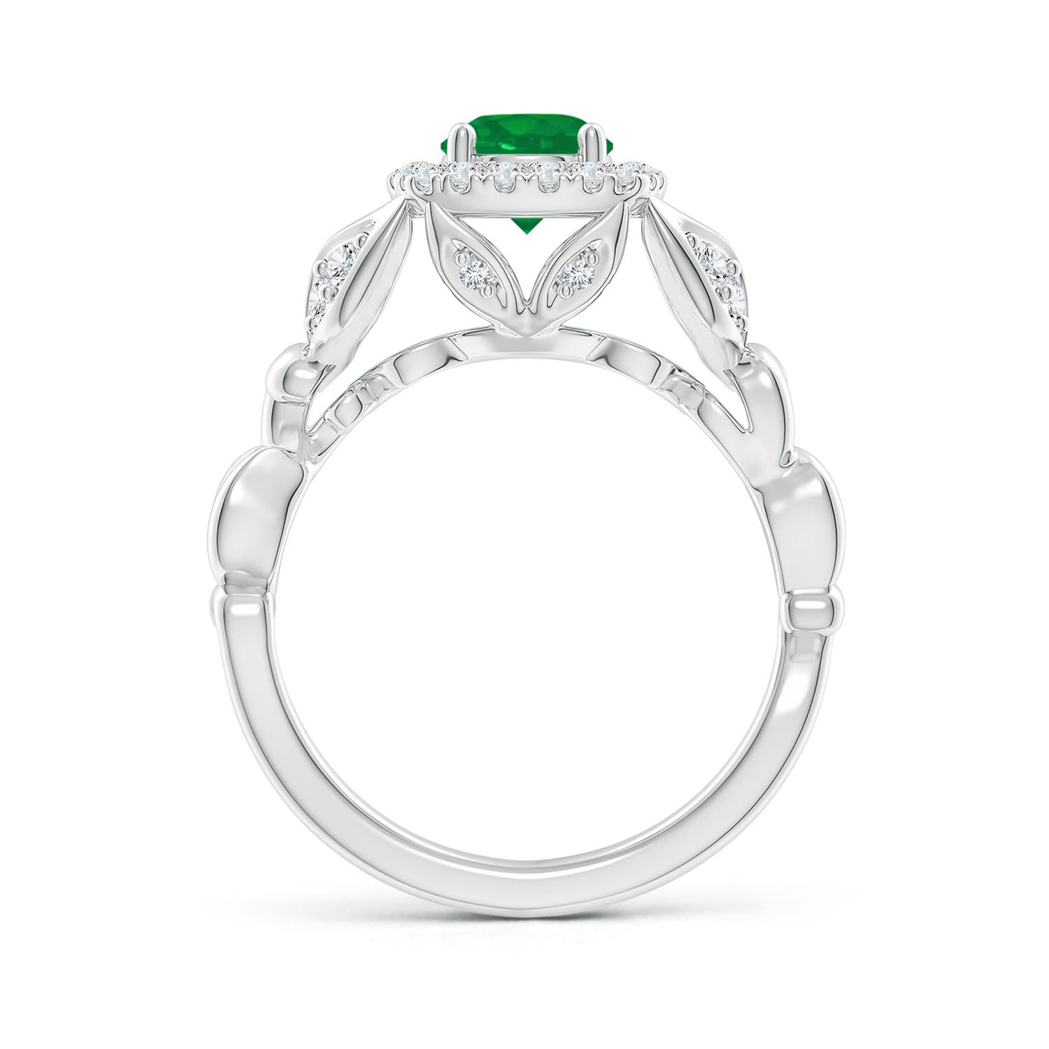 AA - Emerald / 1.07 CT / 14 KT White Gold