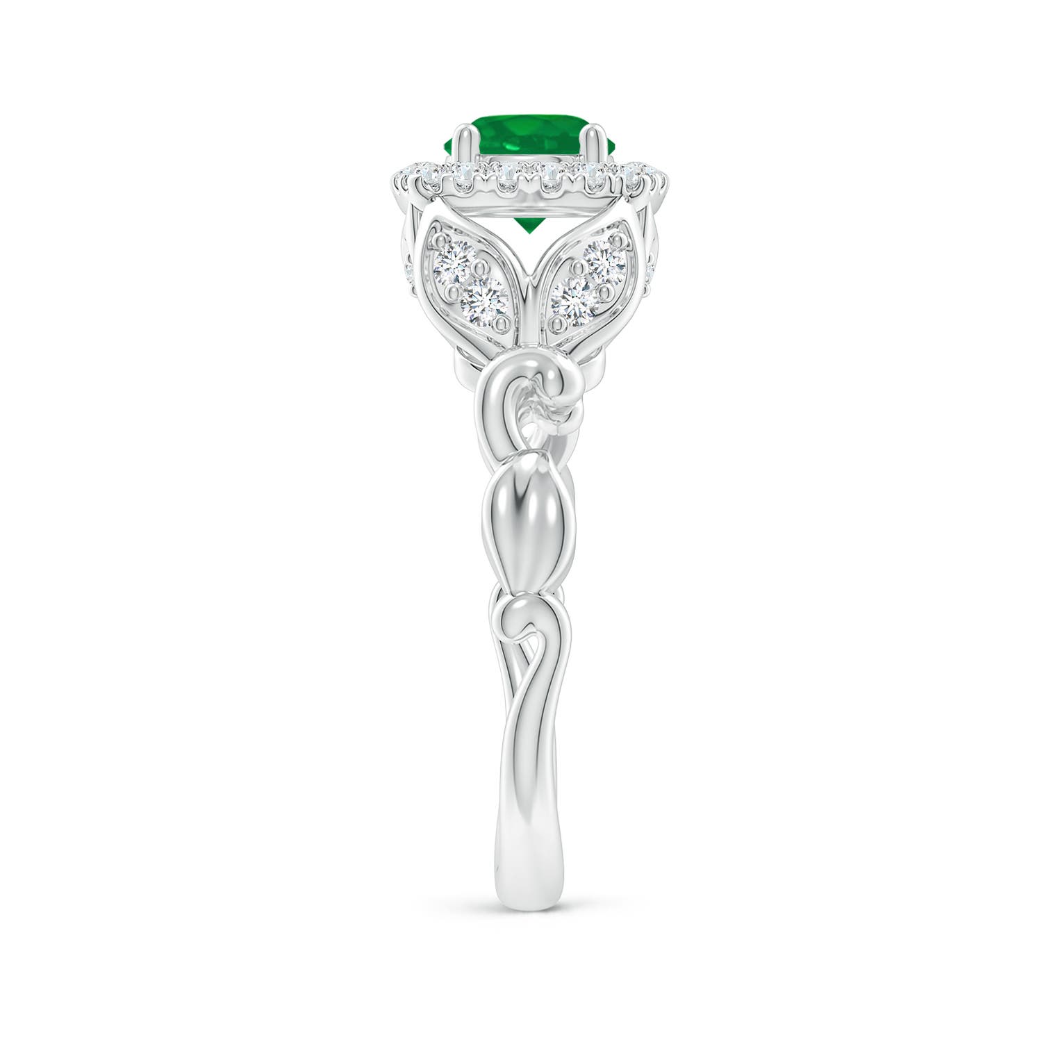 AA - Emerald / 1.07 CT / 14 KT White Gold