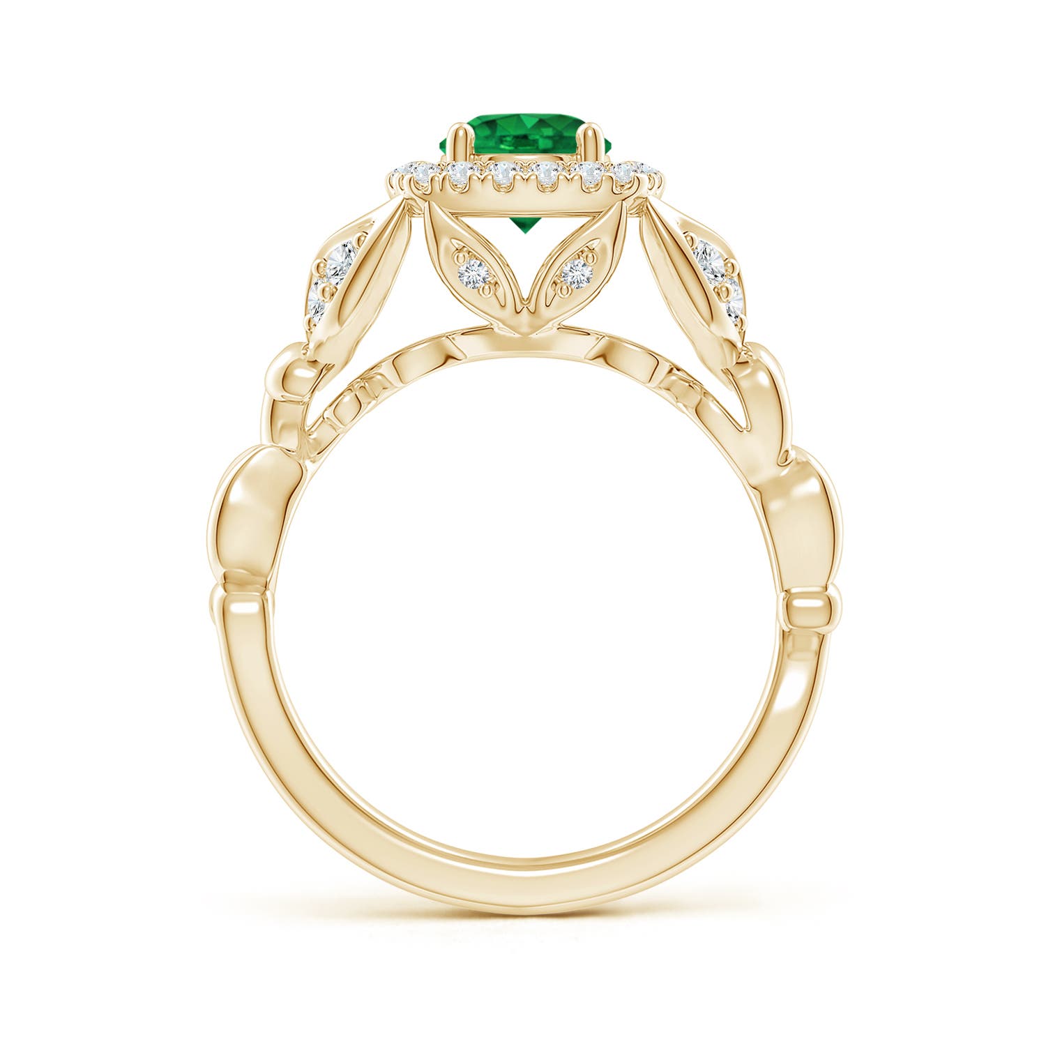 AAA - Emerald / 1.07 CT / 14 KT Yellow Gold