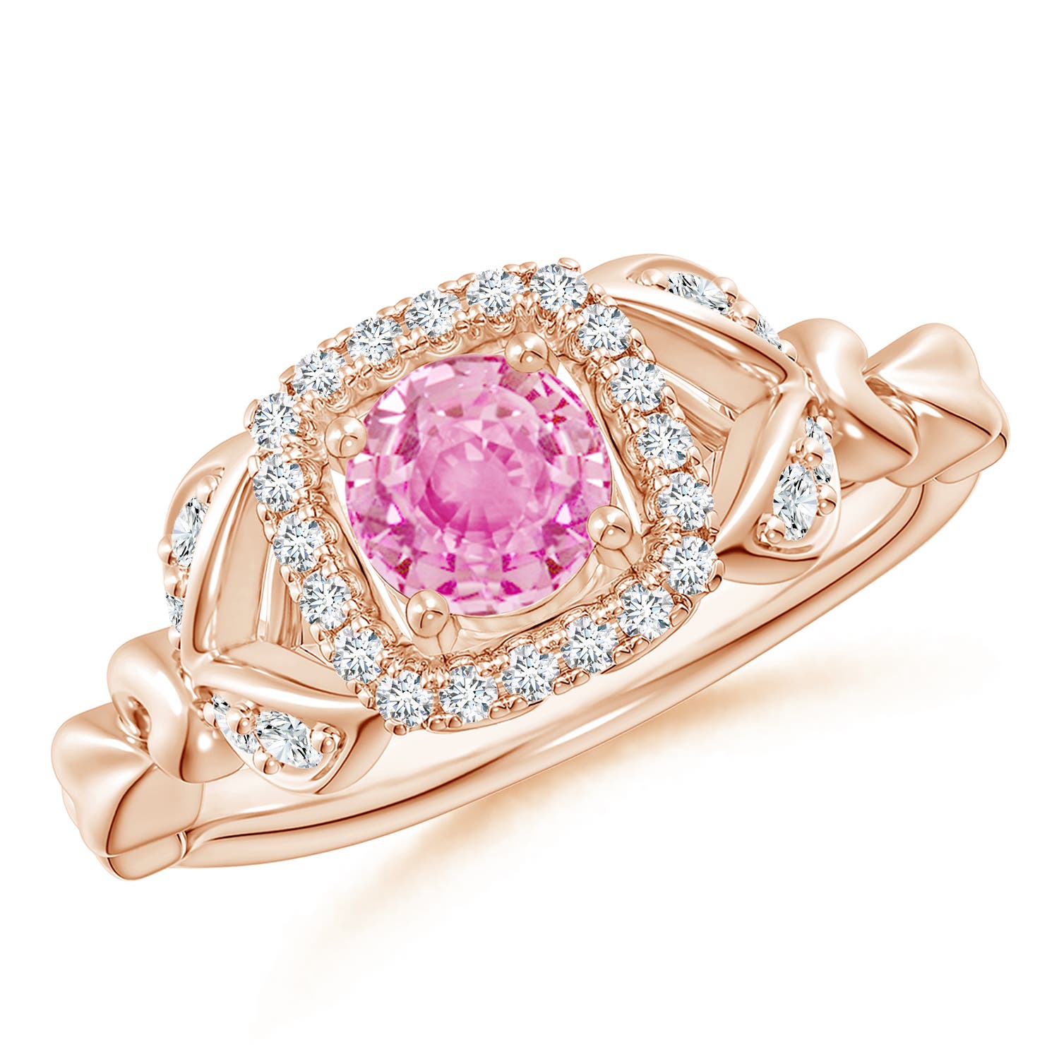 A - Pink Sapphire / 0.82 CT / 14 KT Rose Gold