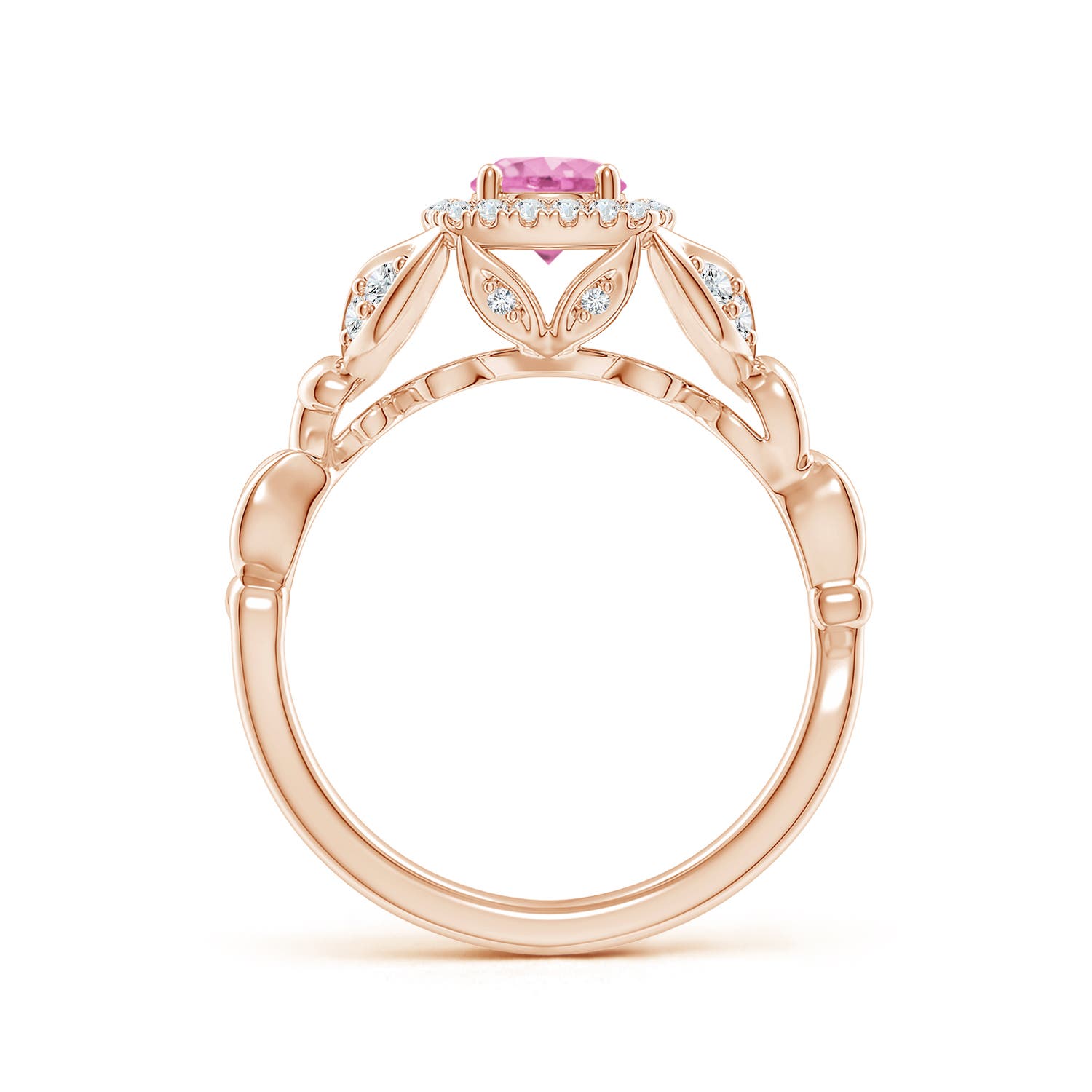 A - Pink Sapphire / 0.82 CT / 14 KT Rose Gold