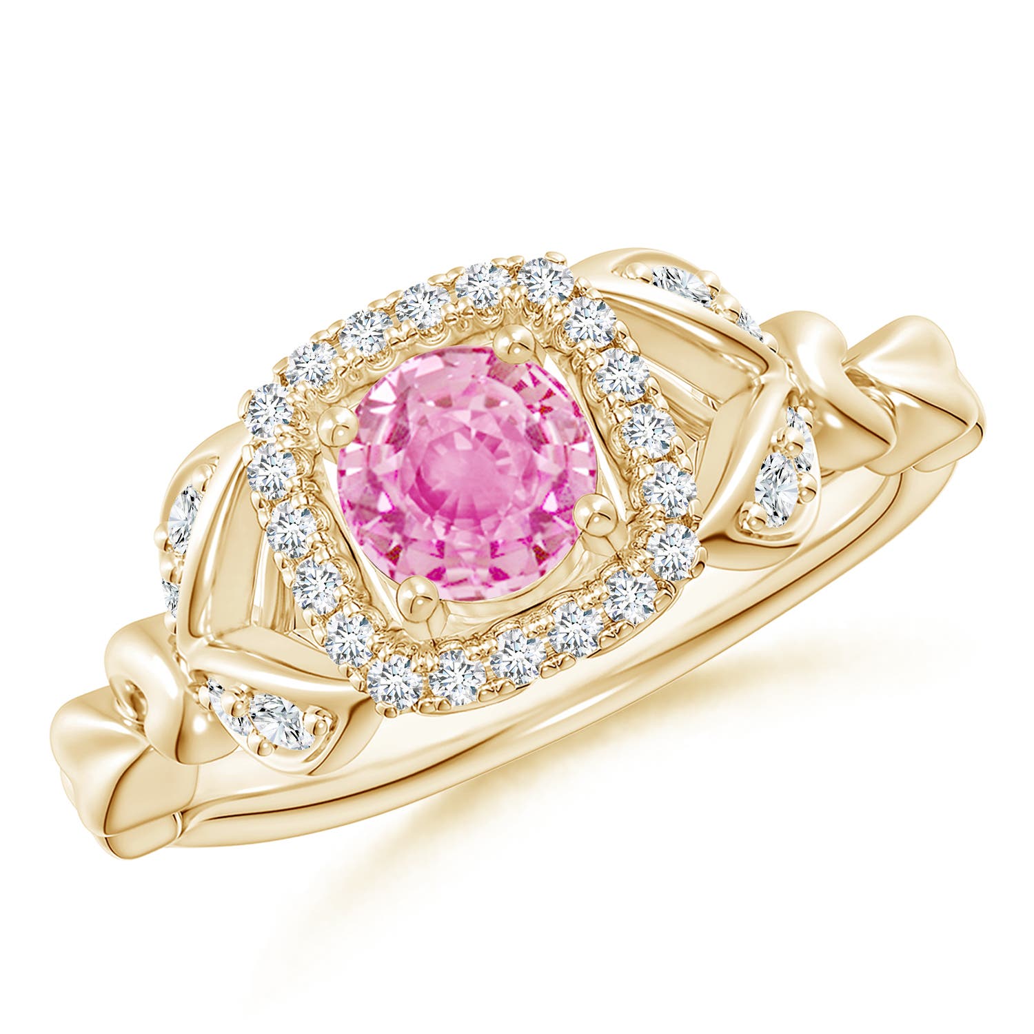 A - Pink Sapphire / 0.82 CT / 14 KT Yellow Gold