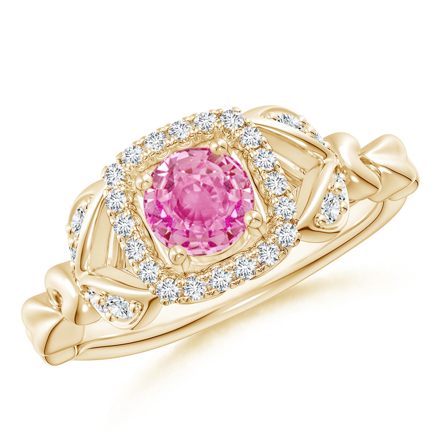 AA - Pink Sapphire / 0.82 CT / 14 KT Yellow Gold