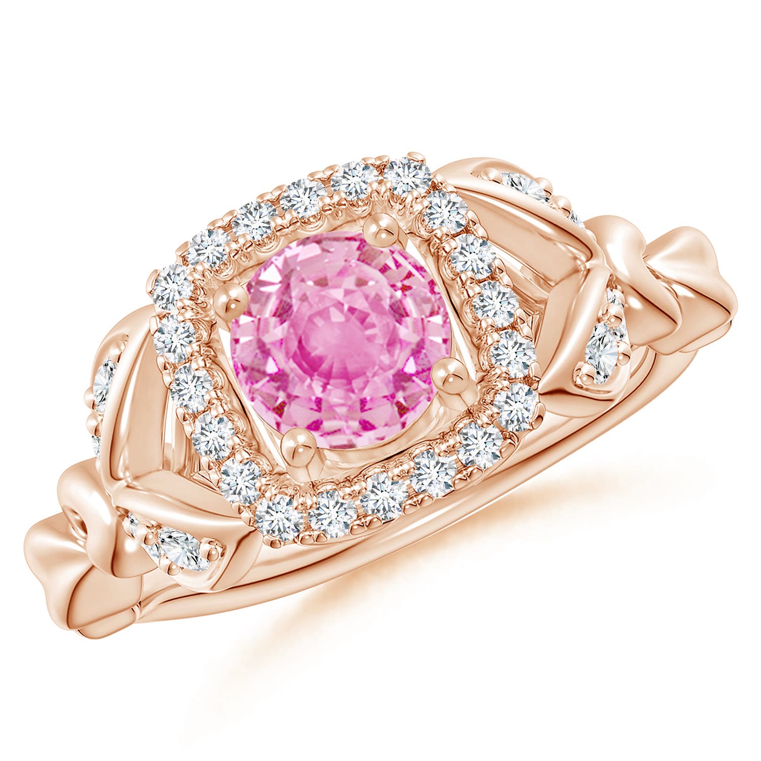 A - Pink Sapphire / 1.32 CT / 14 KT Rose Gold