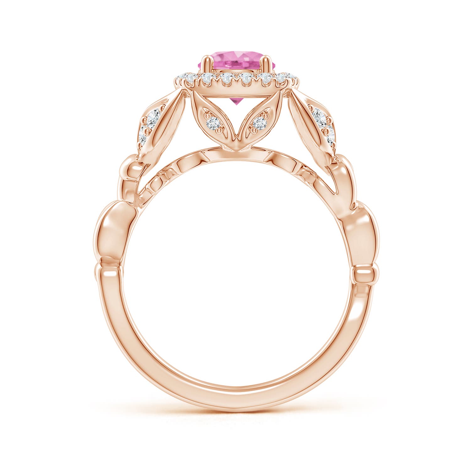 A - Pink Sapphire / 1.32 CT / 14 KT Rose Gold