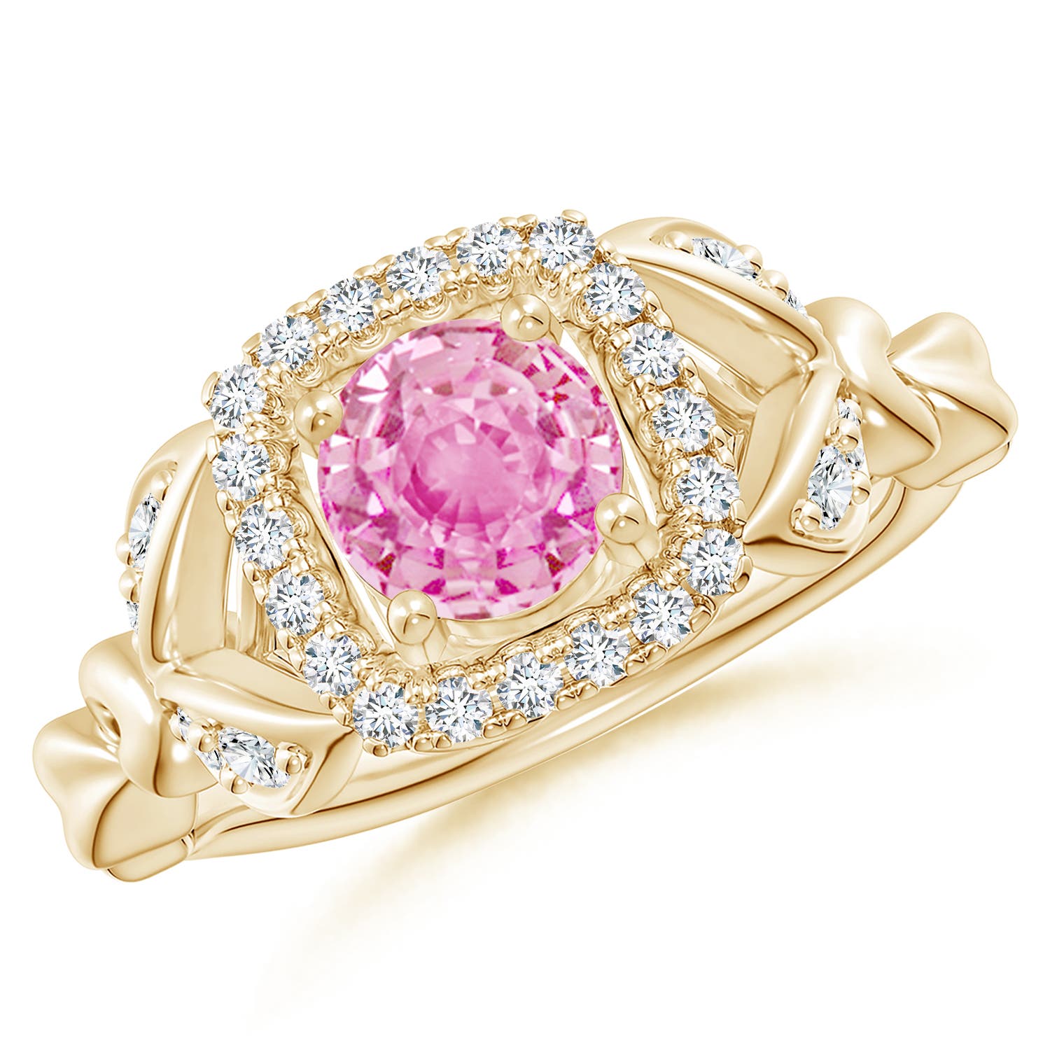 A - Pink Sapphire / 1.32 CT / 14 KT Yellow Gold