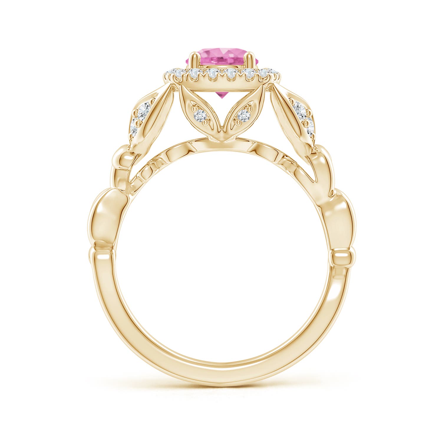 A - Pink Sapphire / 1.32 CT / 14 KT Yellow Gold