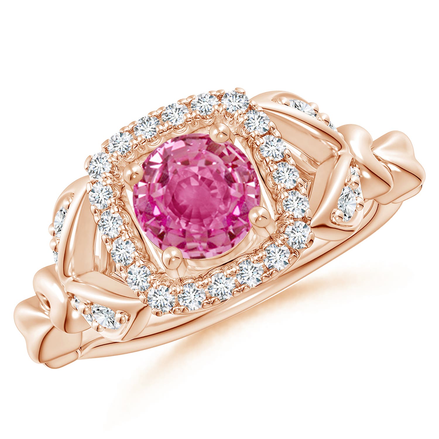 AAA - Pink Sapphire / 1.32 CT / 14 KT Rose Gold