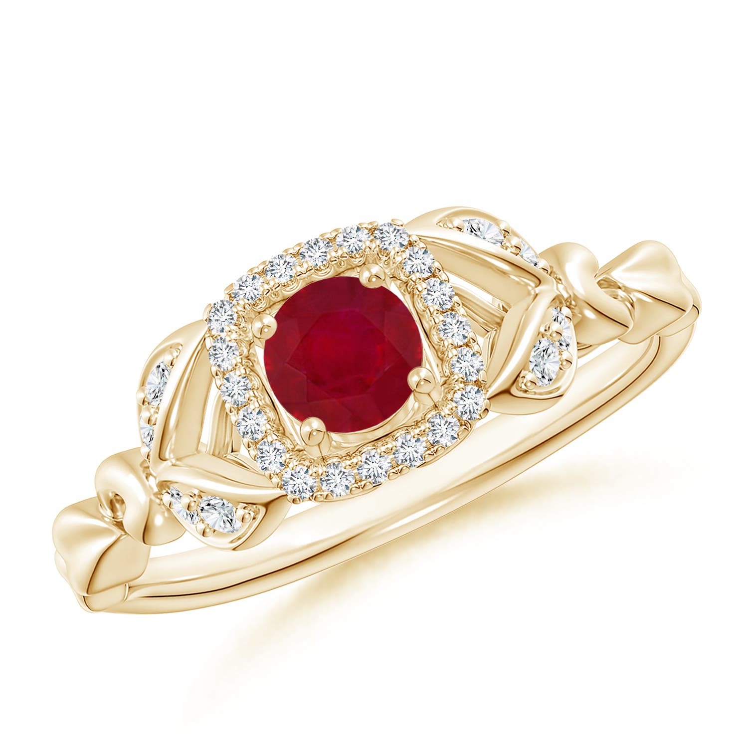 AA - Ruby / 0.51 CT / 14 KT Yellow Gold