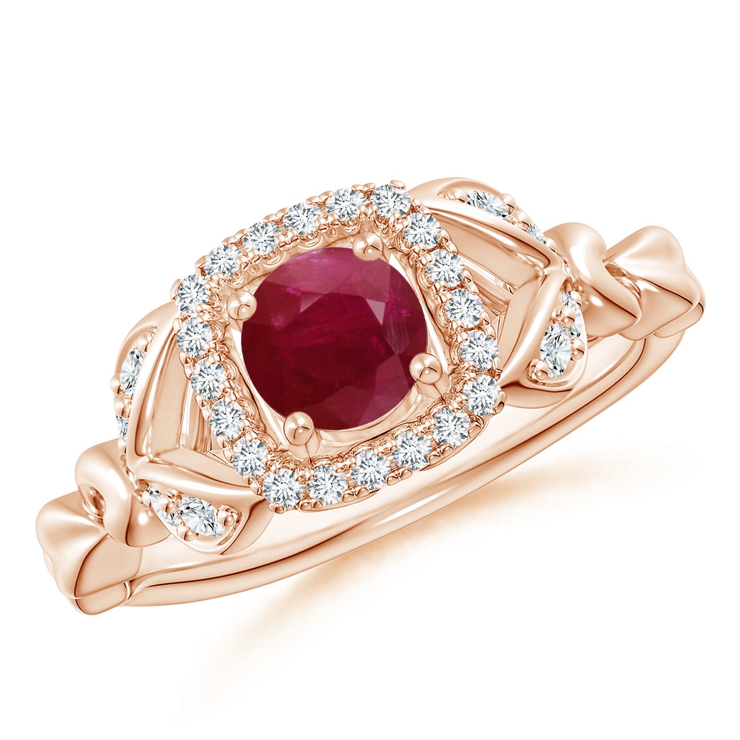 A - Ruby / 0.82 CT / 14 KT Rose Gold