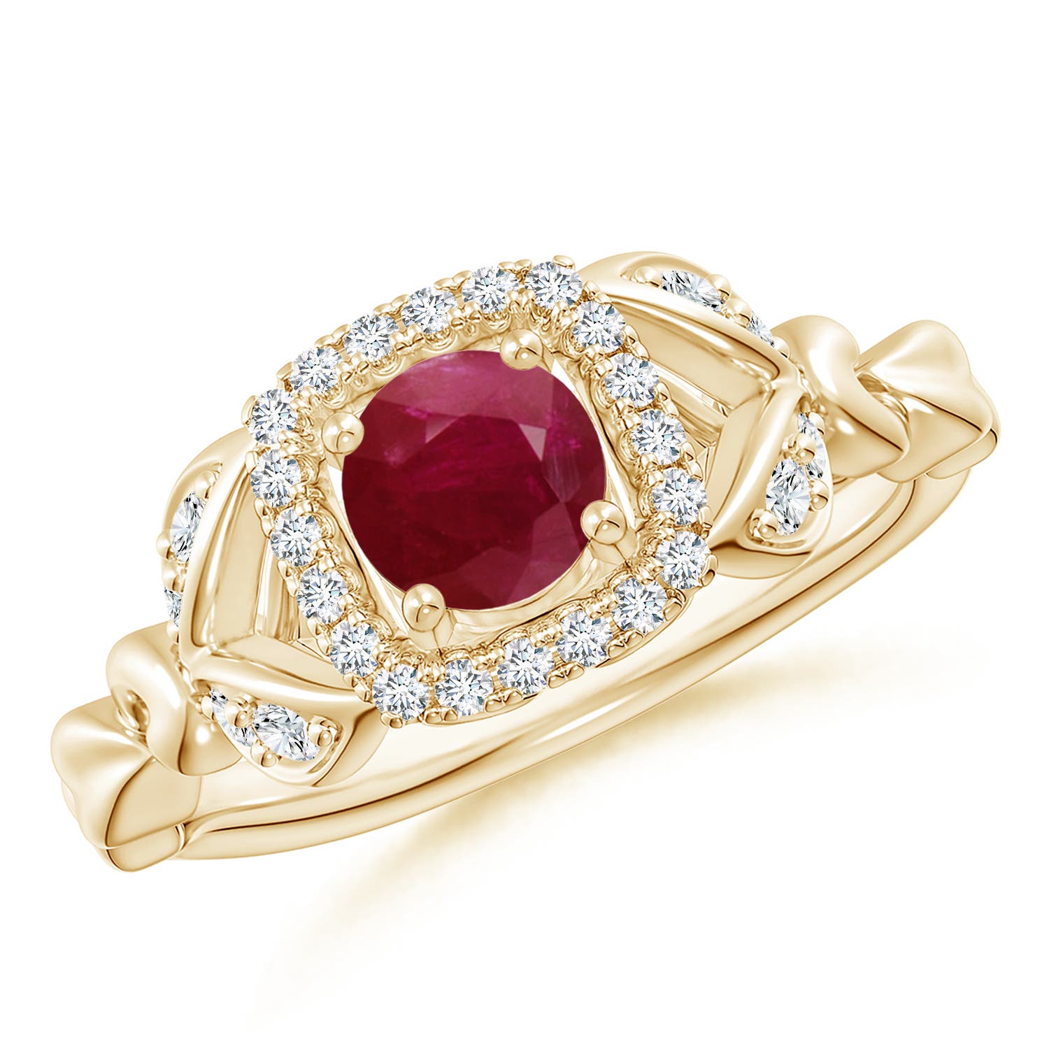 A - Ruby / 0.82 CT / 14 KT Yellow Gold