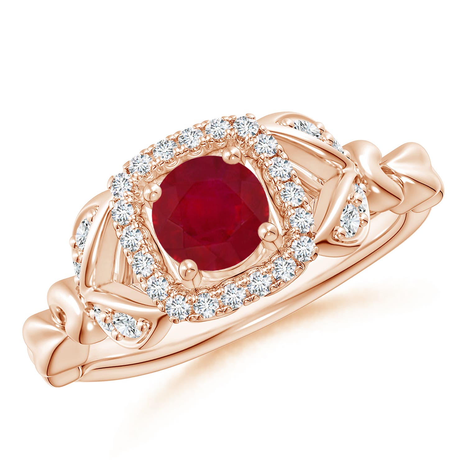 AA - Ruby / 0.82 CT / 14 KT Rose Gold