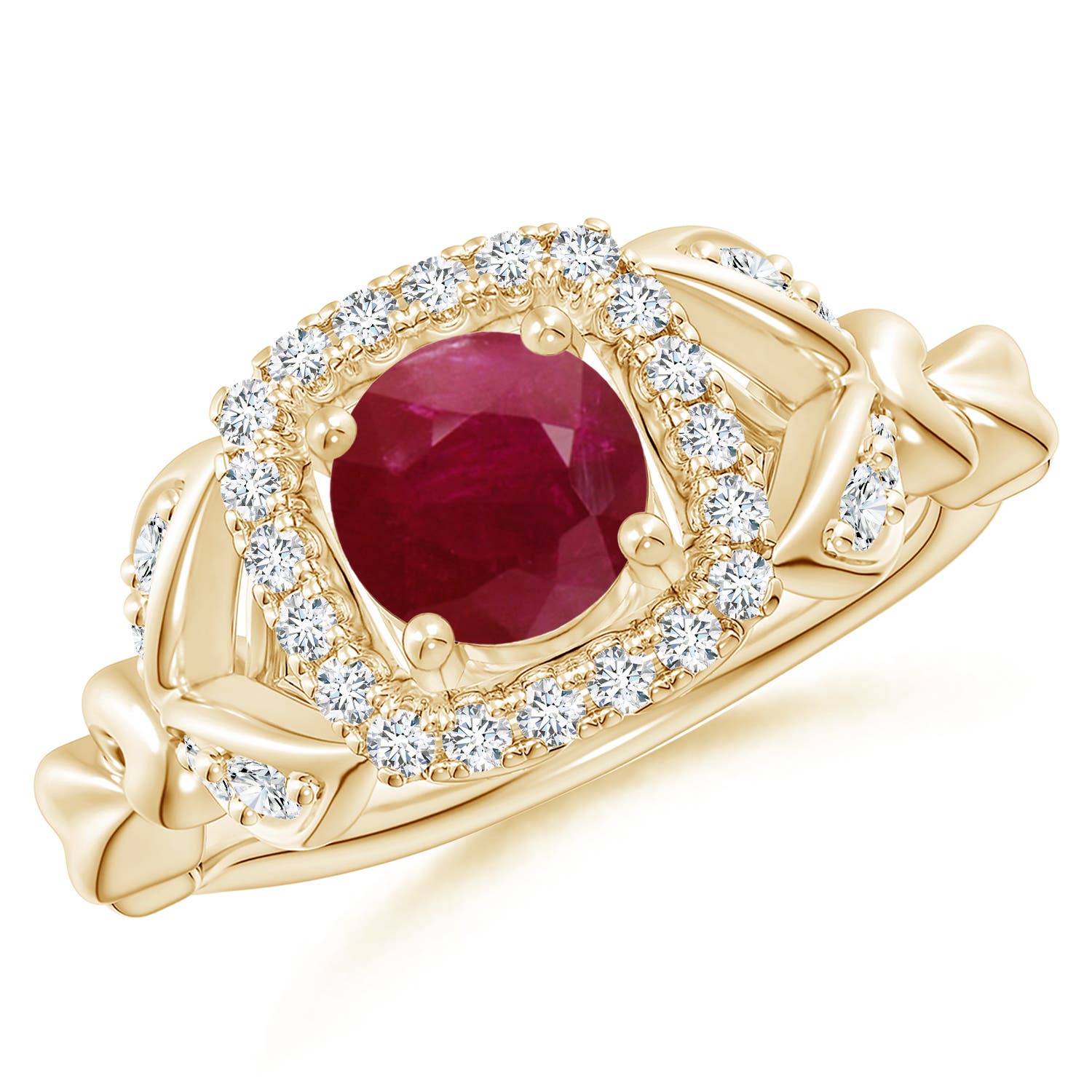 A - Ruby / 1.32 CT / 14 KT Yellow Gold