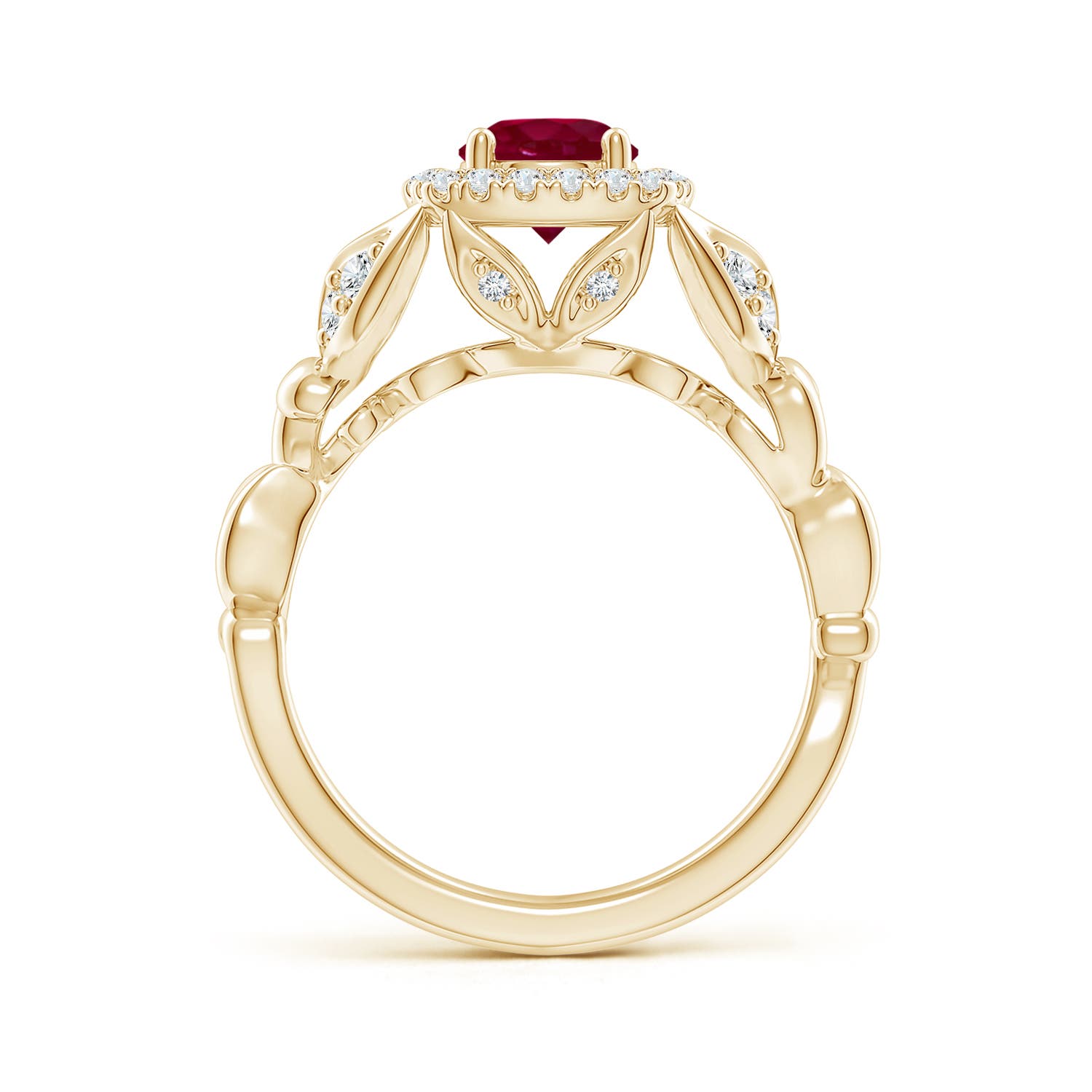 A - Ruby / 1.32 CT / 14 KT Yellow Gold