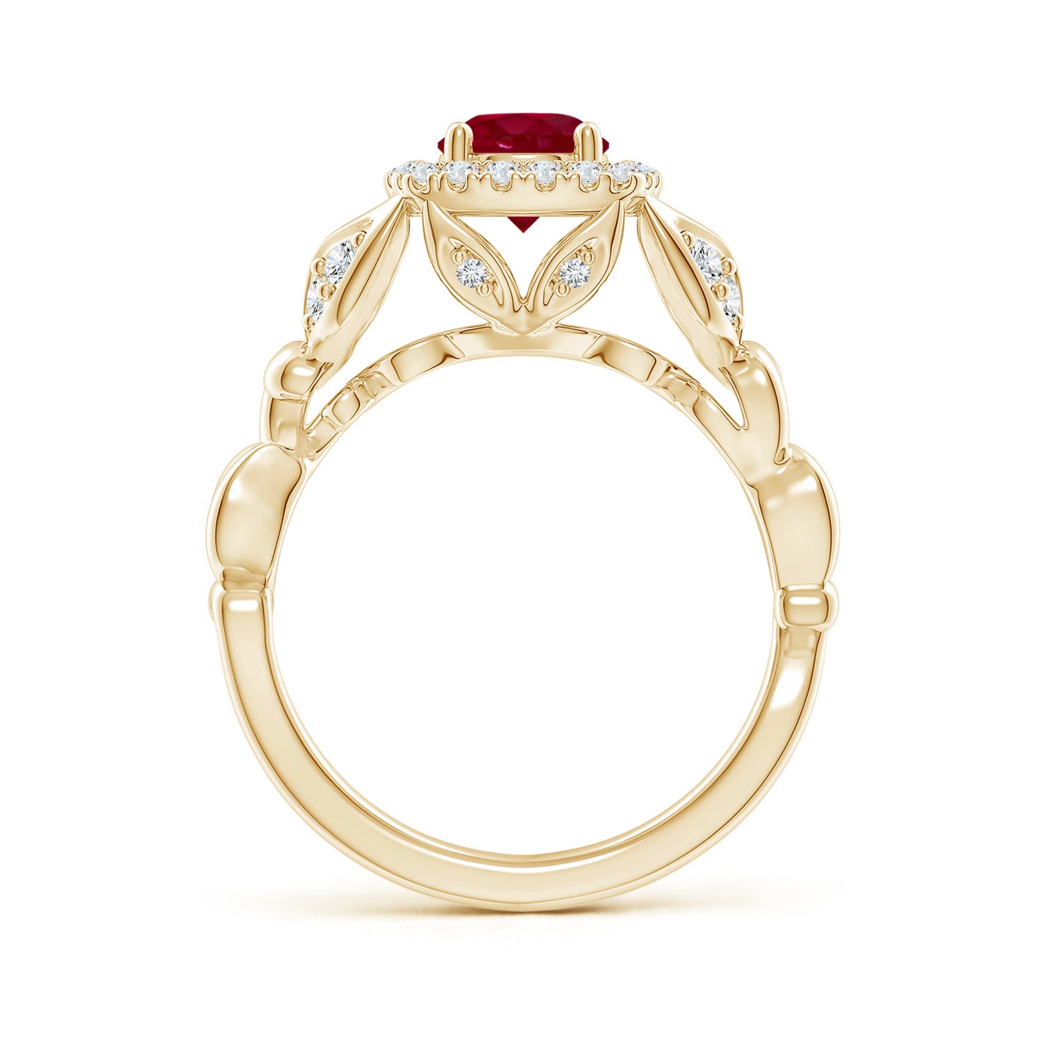 AA - Ruby / 1.32 CT / 14 KT Yellow Gold