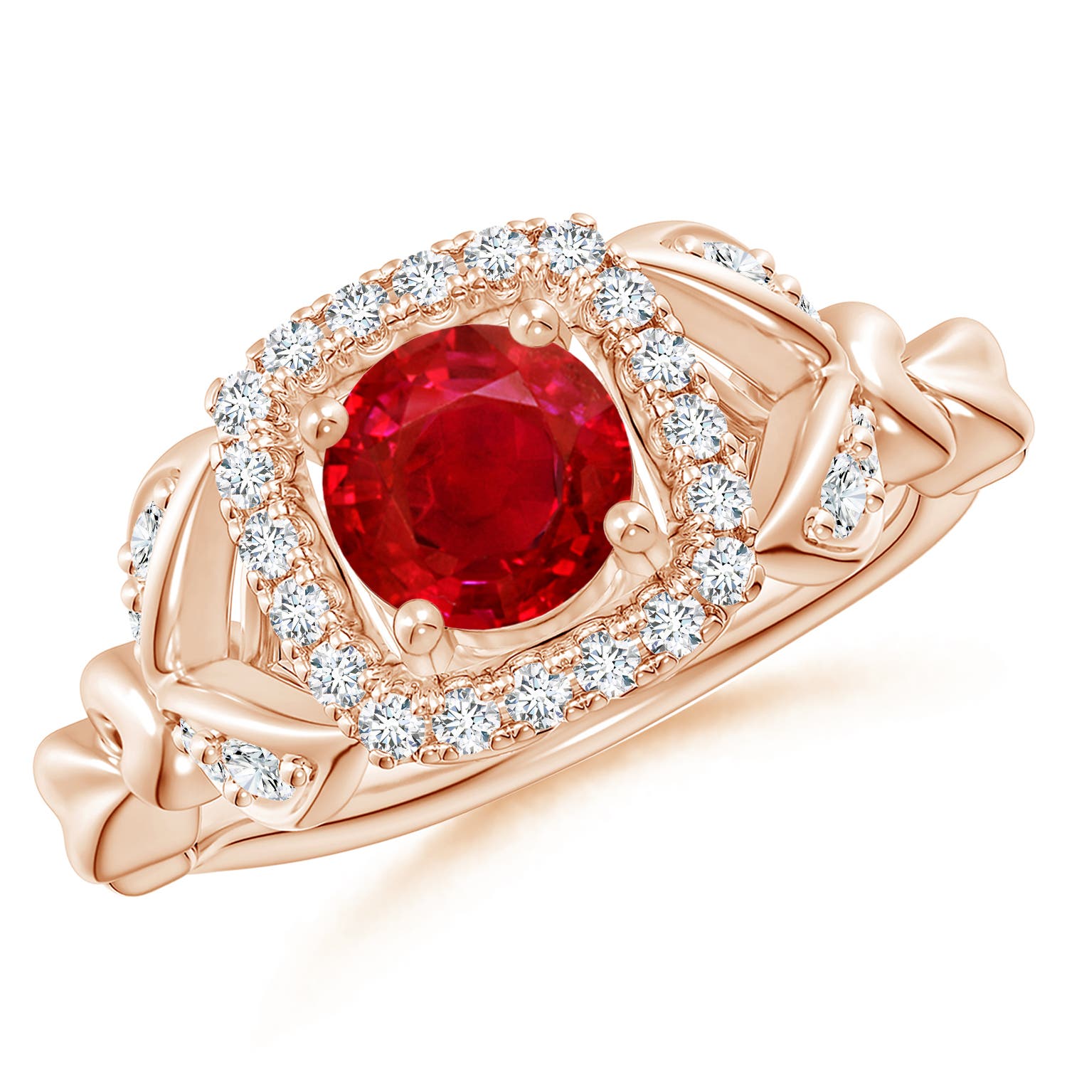 AAA - Ruby / 1.32 CT / 14 KT Rose Gold