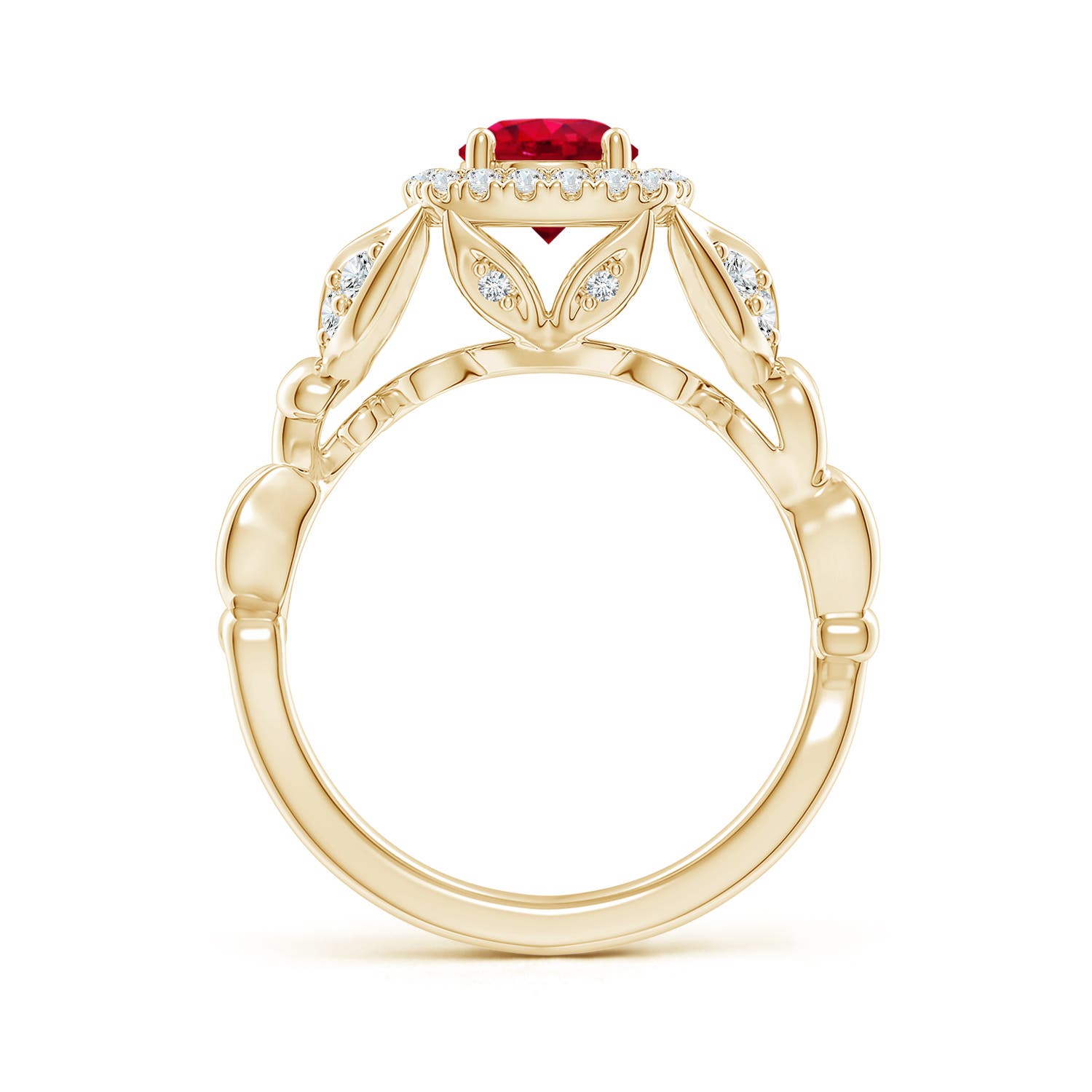 AAA - Ruby / 1.32 CT / 14 KT Yellow Gold