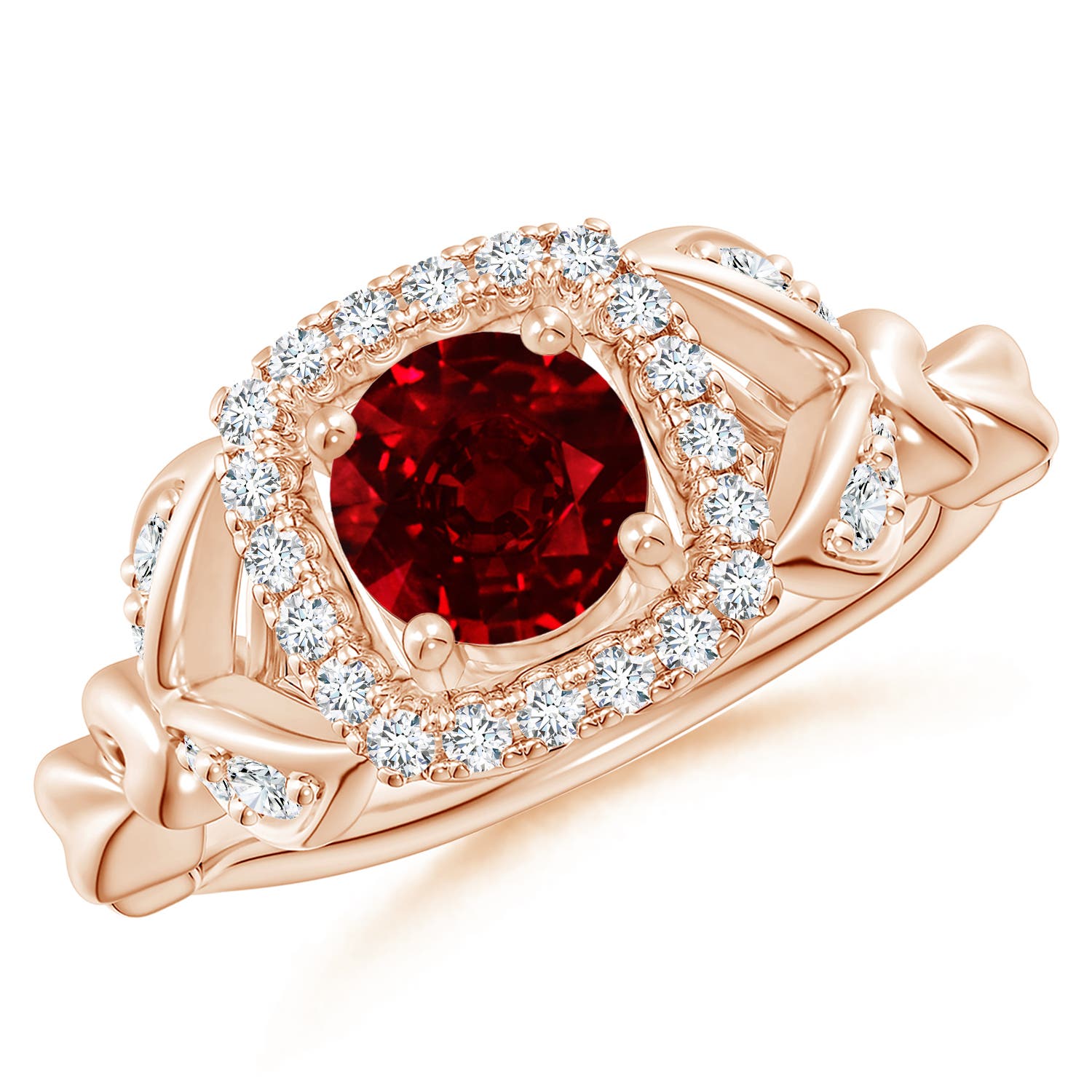 AAAA - Ruby / 1.32 CT / 14 KT Rose Gold