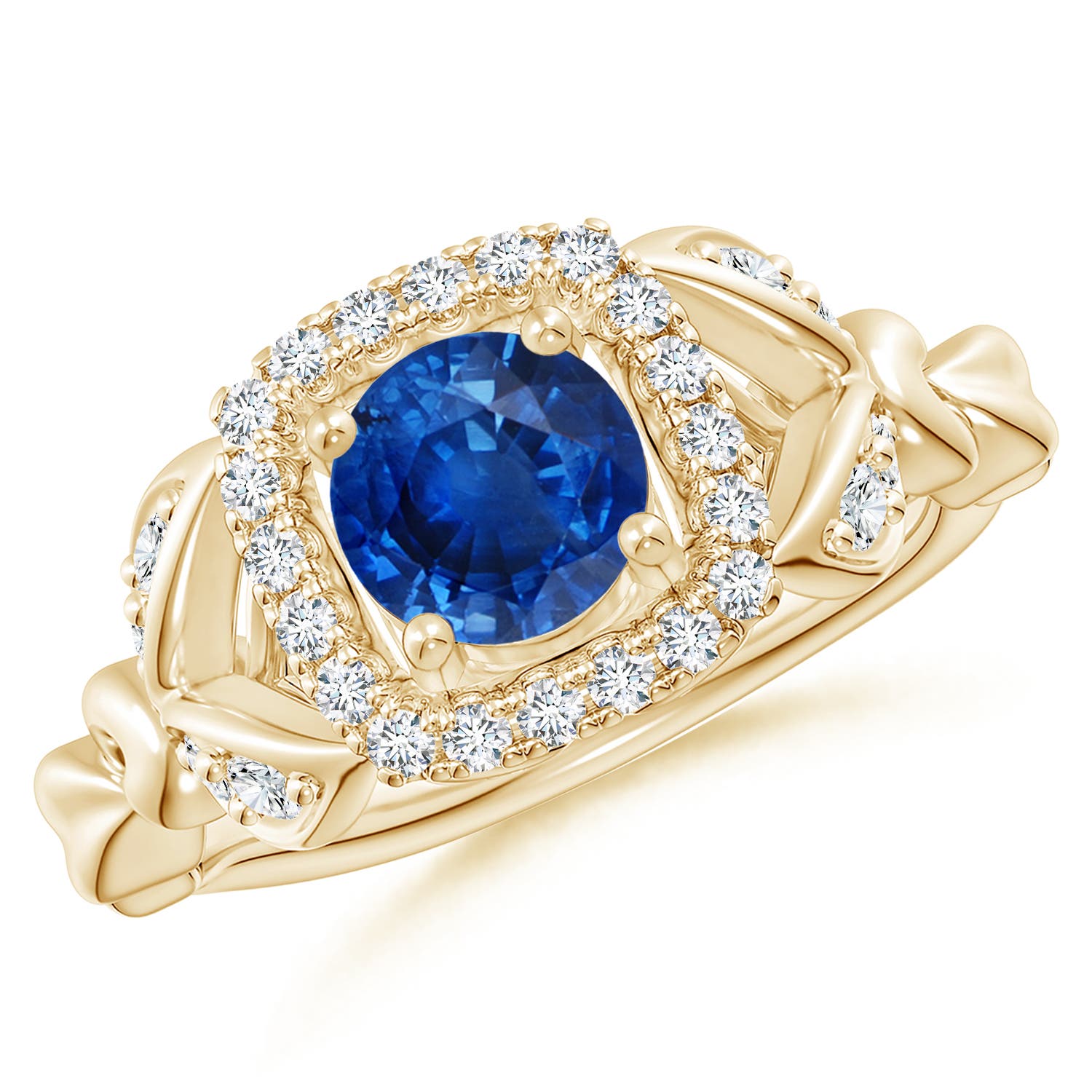 AAA - Blue Sapphire / 1.32 CT / 14 KT Yellow Gold