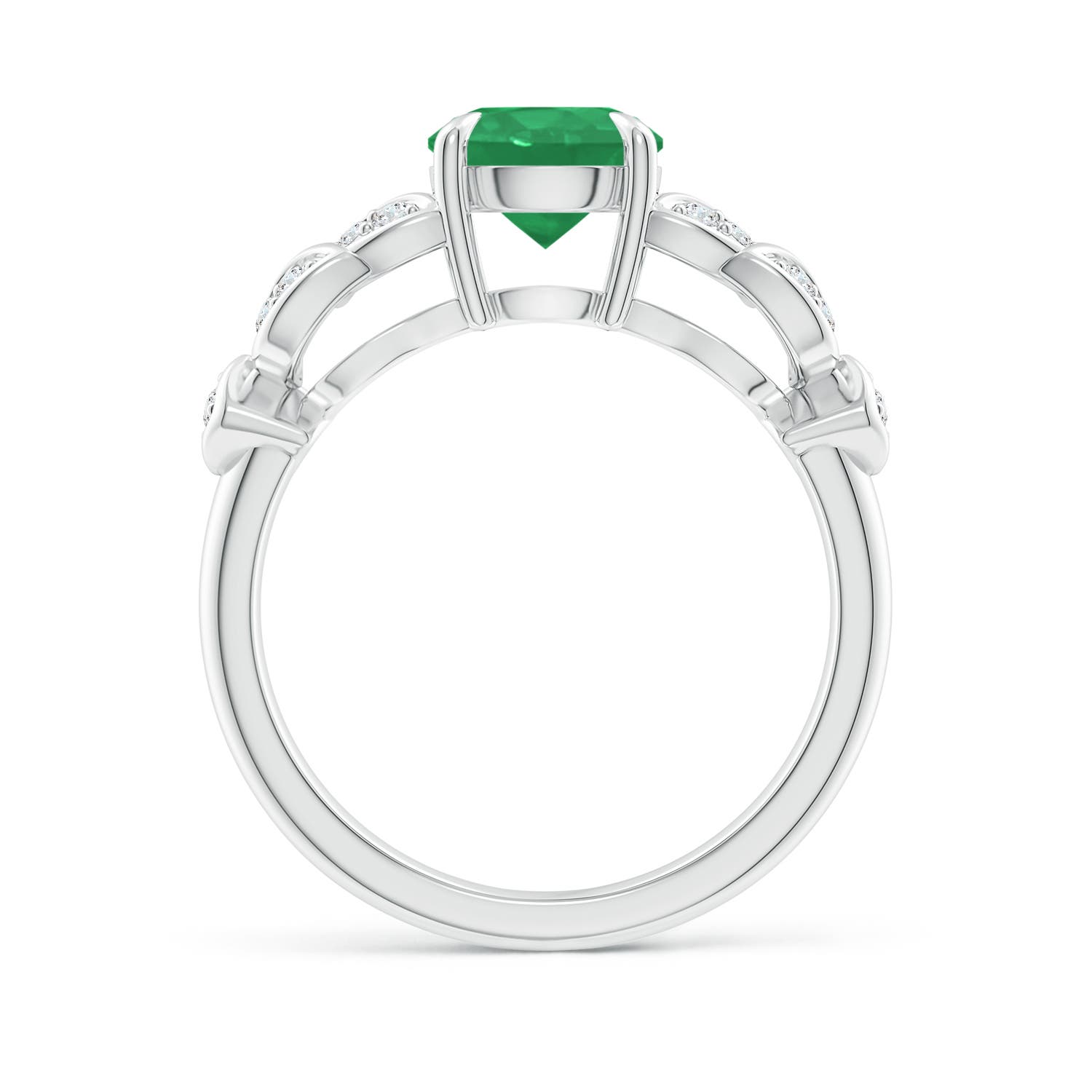 A - Emerald / 1.42 CT / 14 KT White Gold