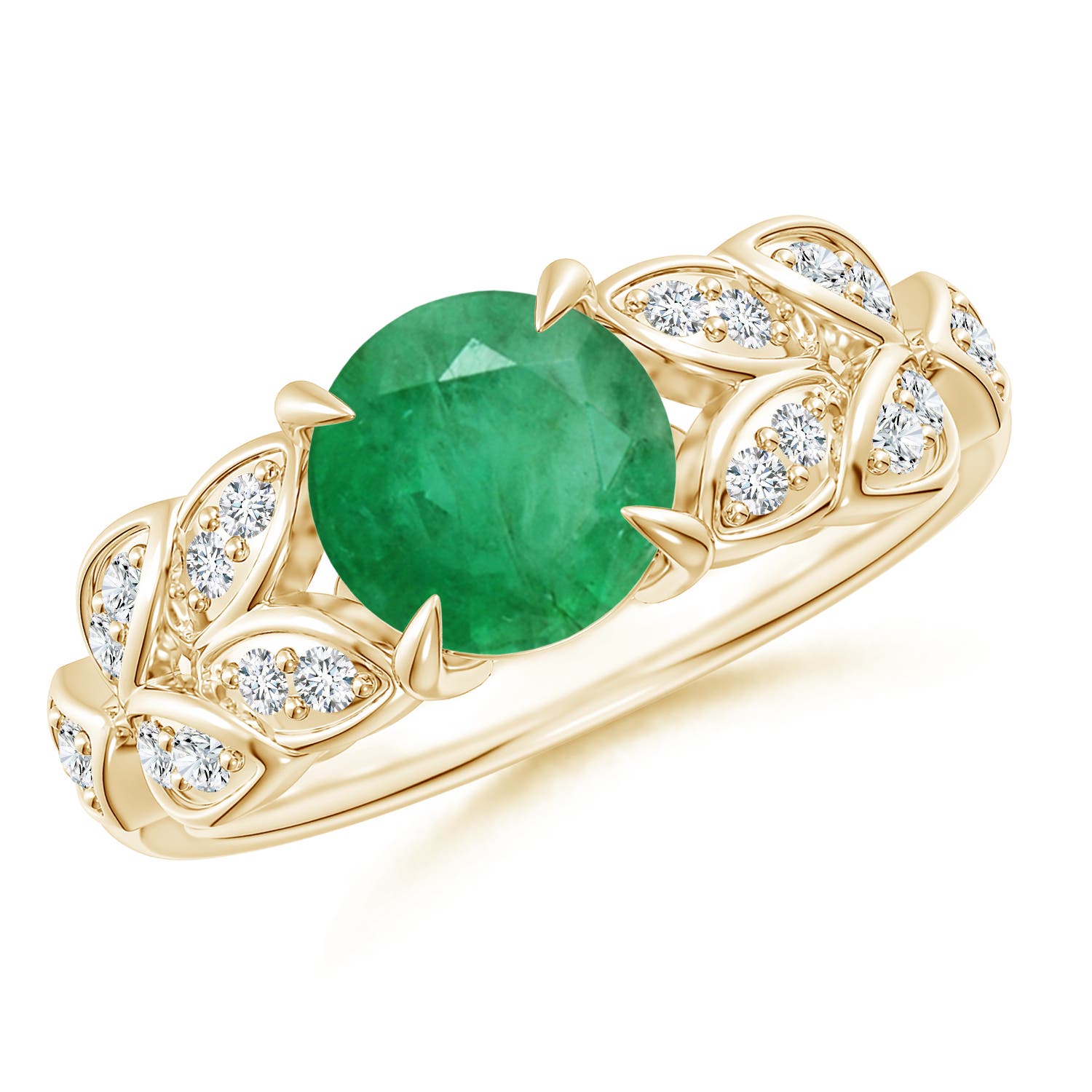 A - Emerald / 1.42 CT / 14 KT Yellow Gold