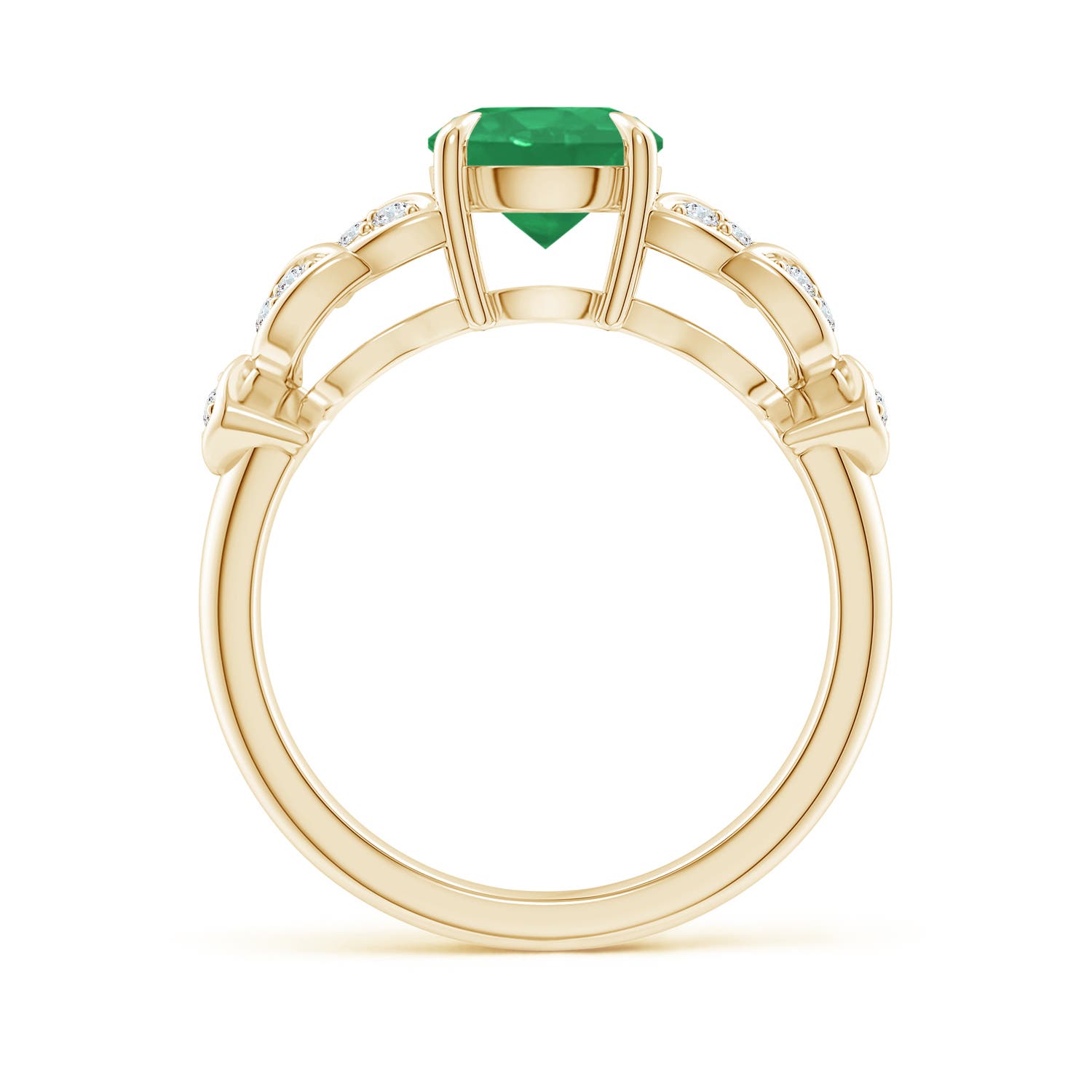 A - Emerald / 1.42 CT / 14 KT Yellow Gold