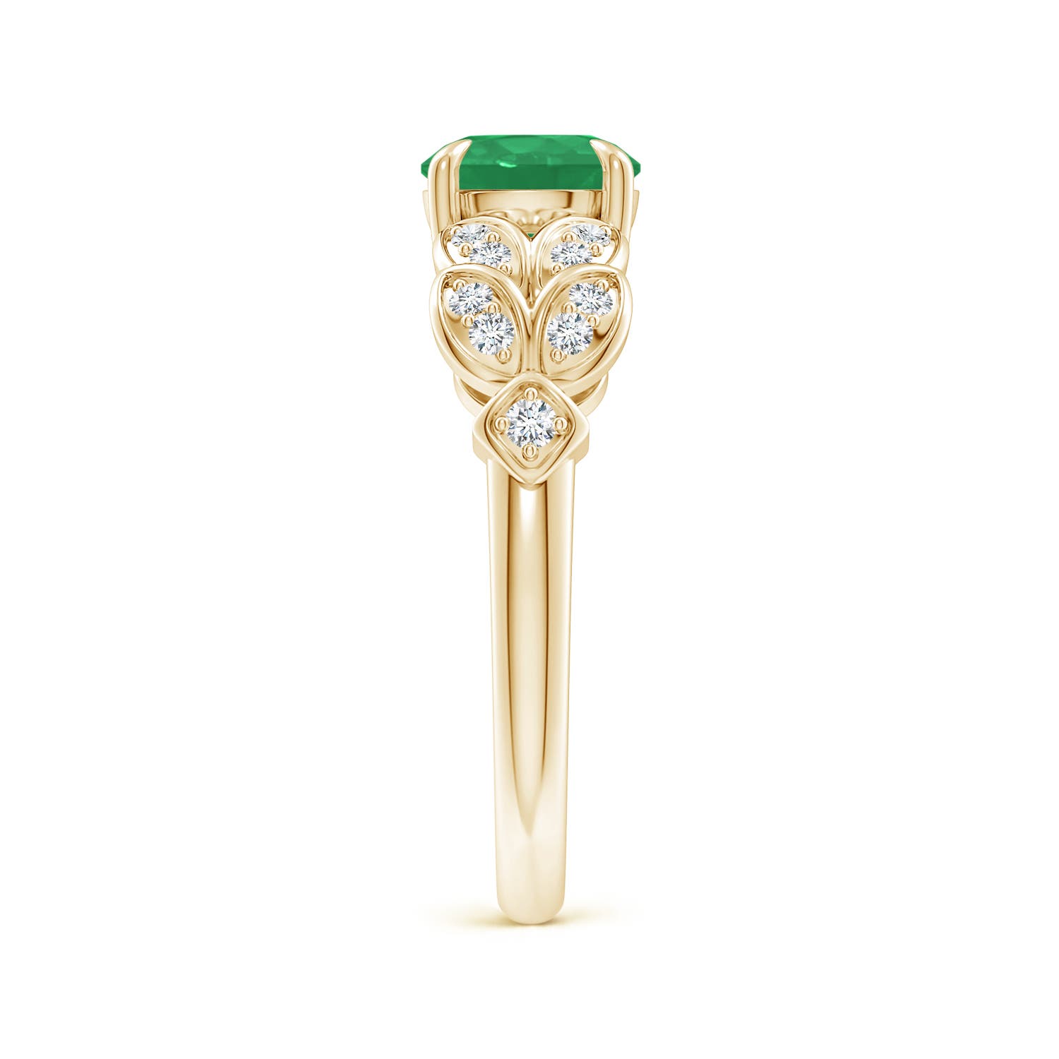 A - Emerald / 1.42 CT / 14 KT Yellow Gold