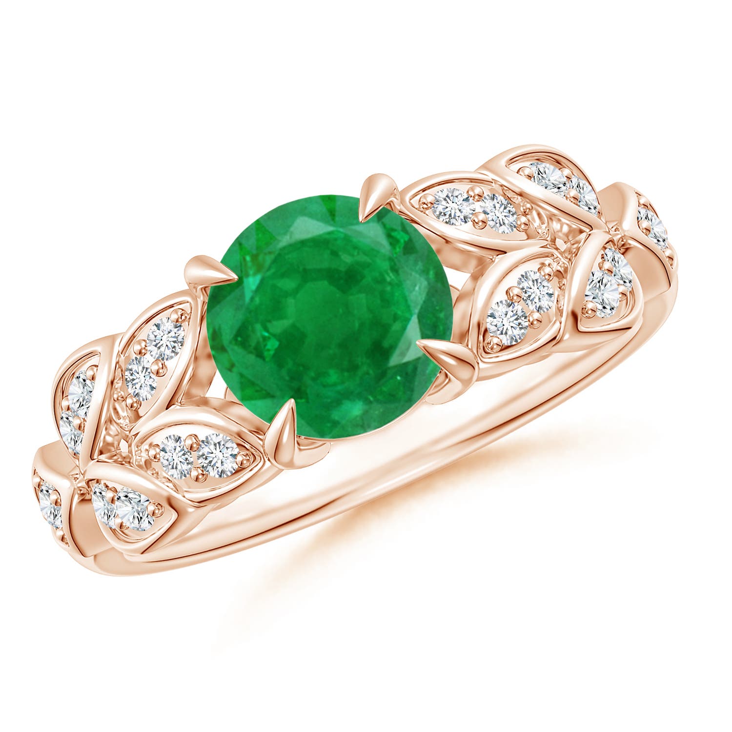 AA - Emerald / 1.42 CT / 14 KT Rose Gold