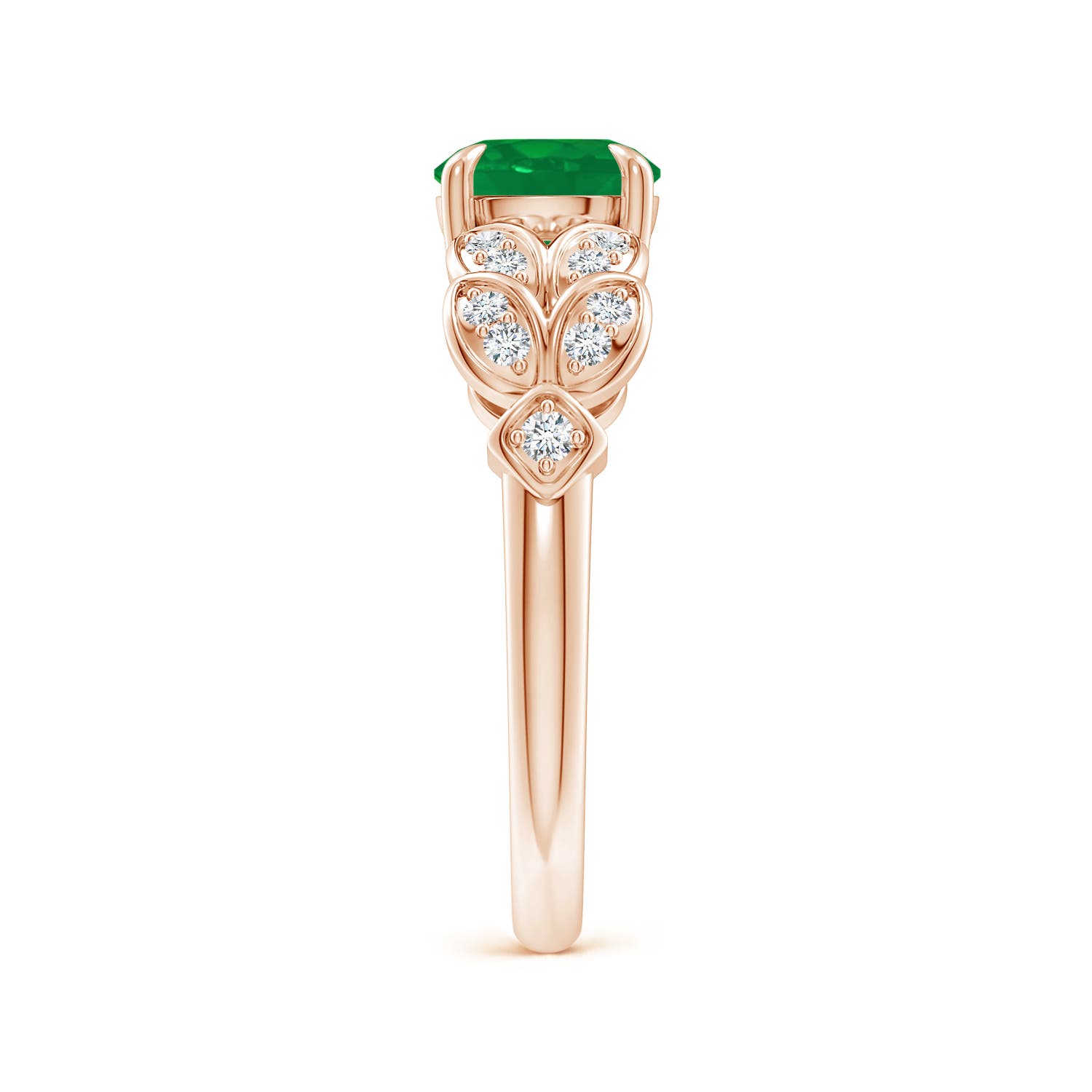 AA - Emerald / 1.42 CT / 14 KT Rose Gold