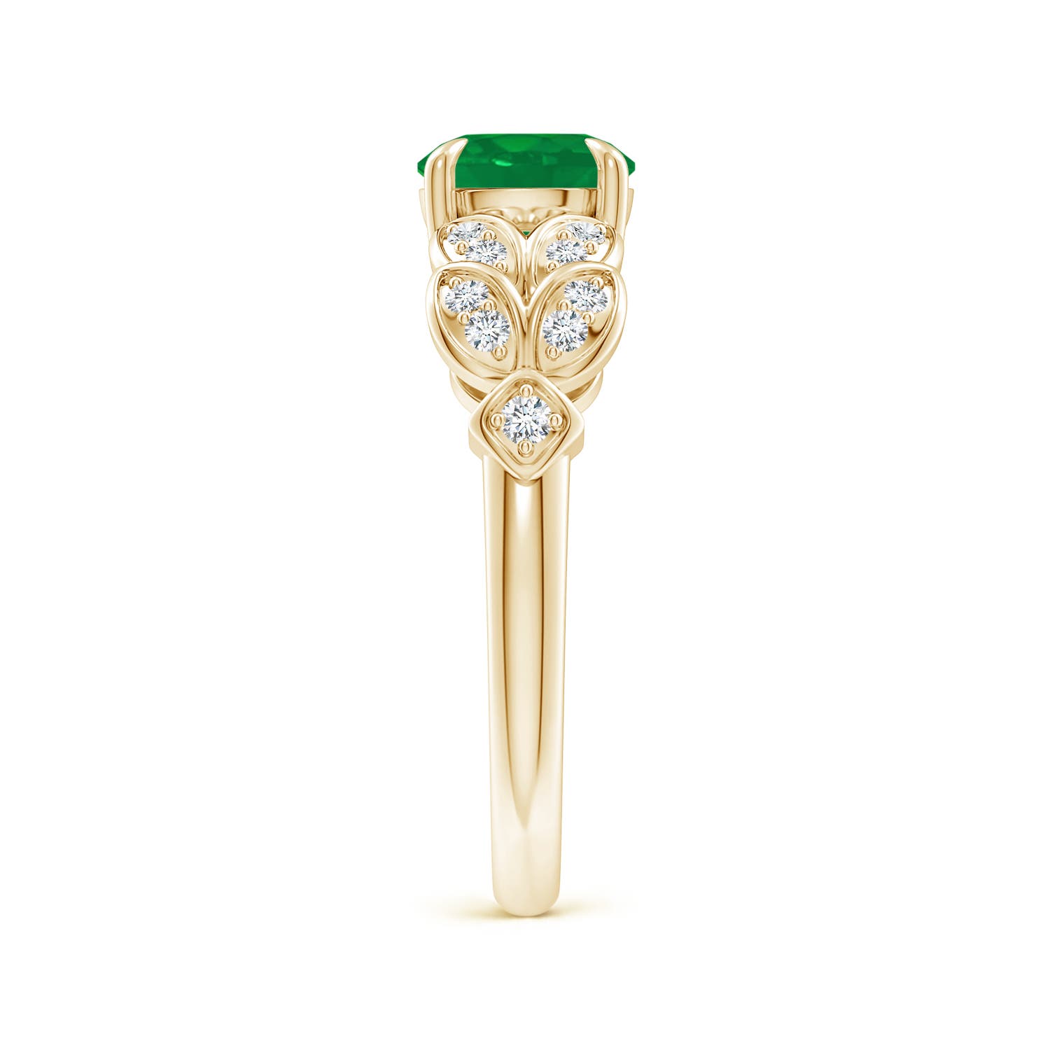 AA - Emerald / 1.42 CT / 14 KT Yellow Gold