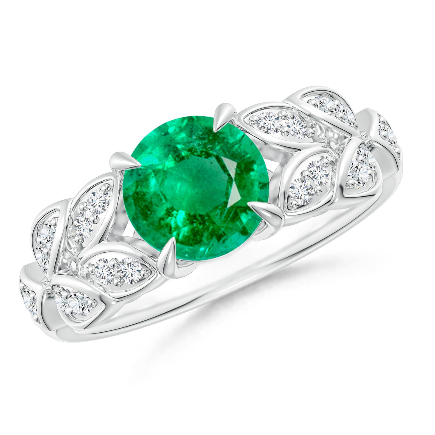 AAA - Emerald / 1.42 CT / 14 KT White Gold