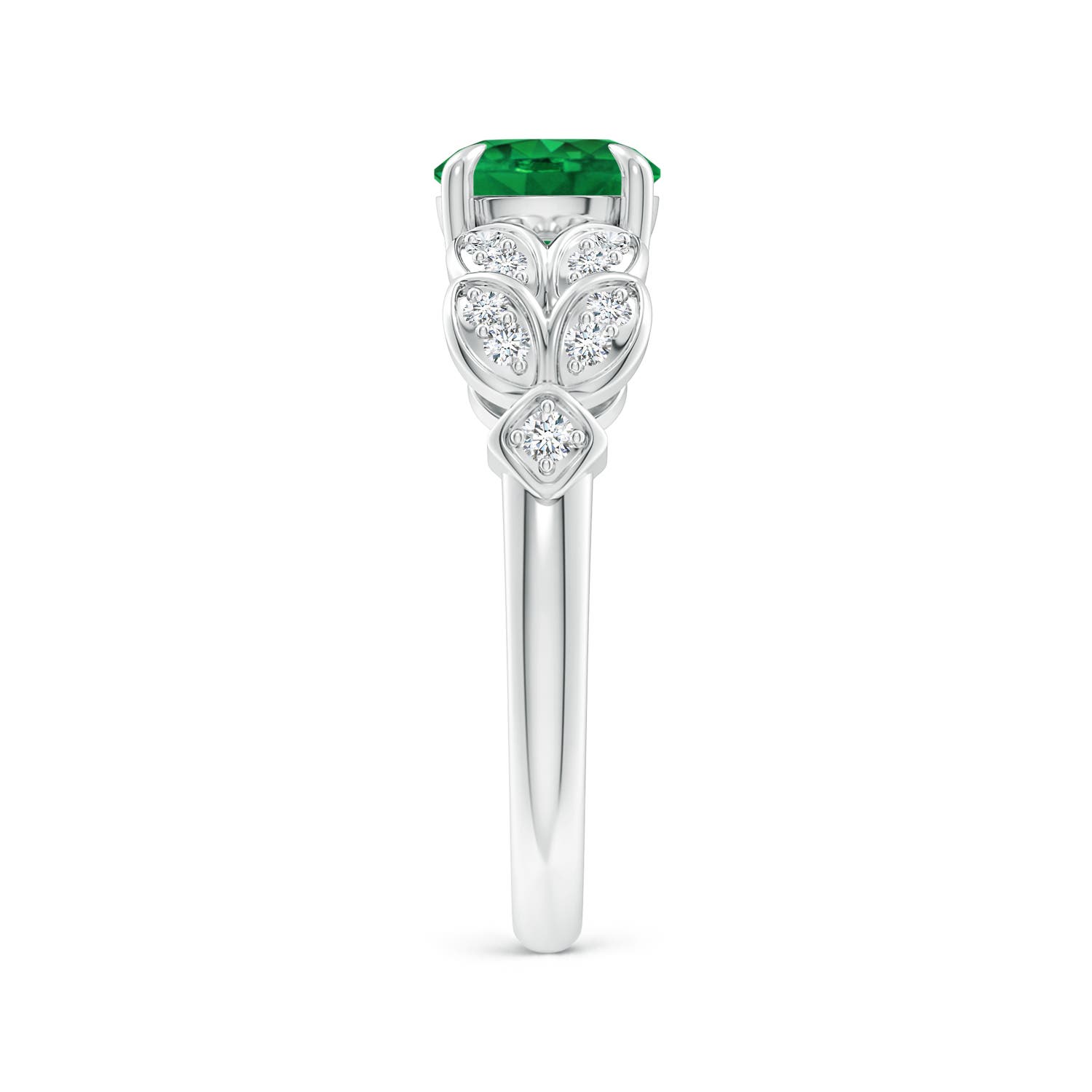 AAA - Emerald / 1.42 CT / 14 KT White Gold