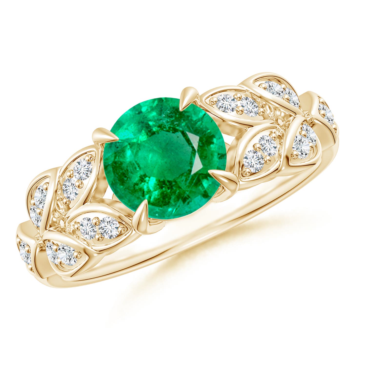 AAA - Emerald / 1.42 CT / 14 KT Yellow Gold