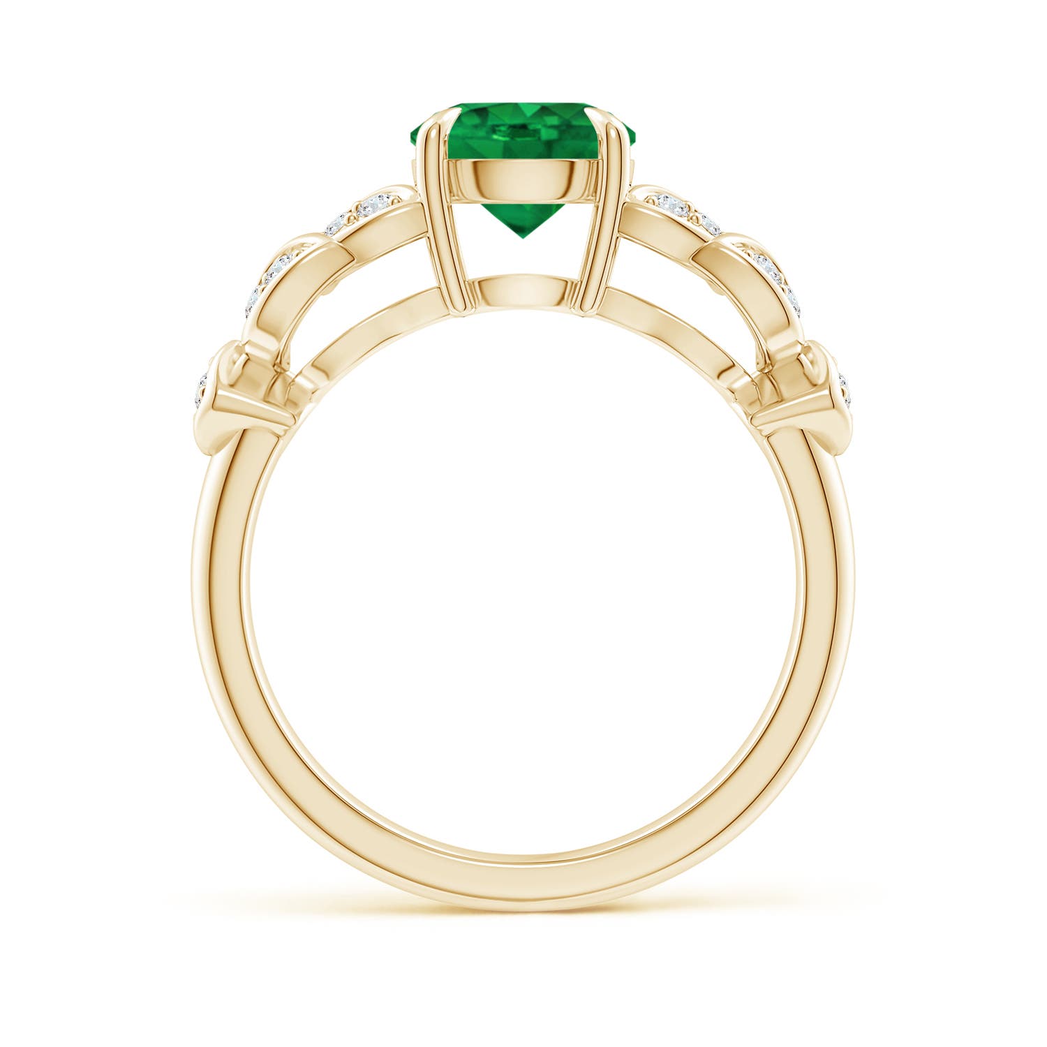 AAA - Emerald / 1.42 CT / 14 KT Yellow Gold